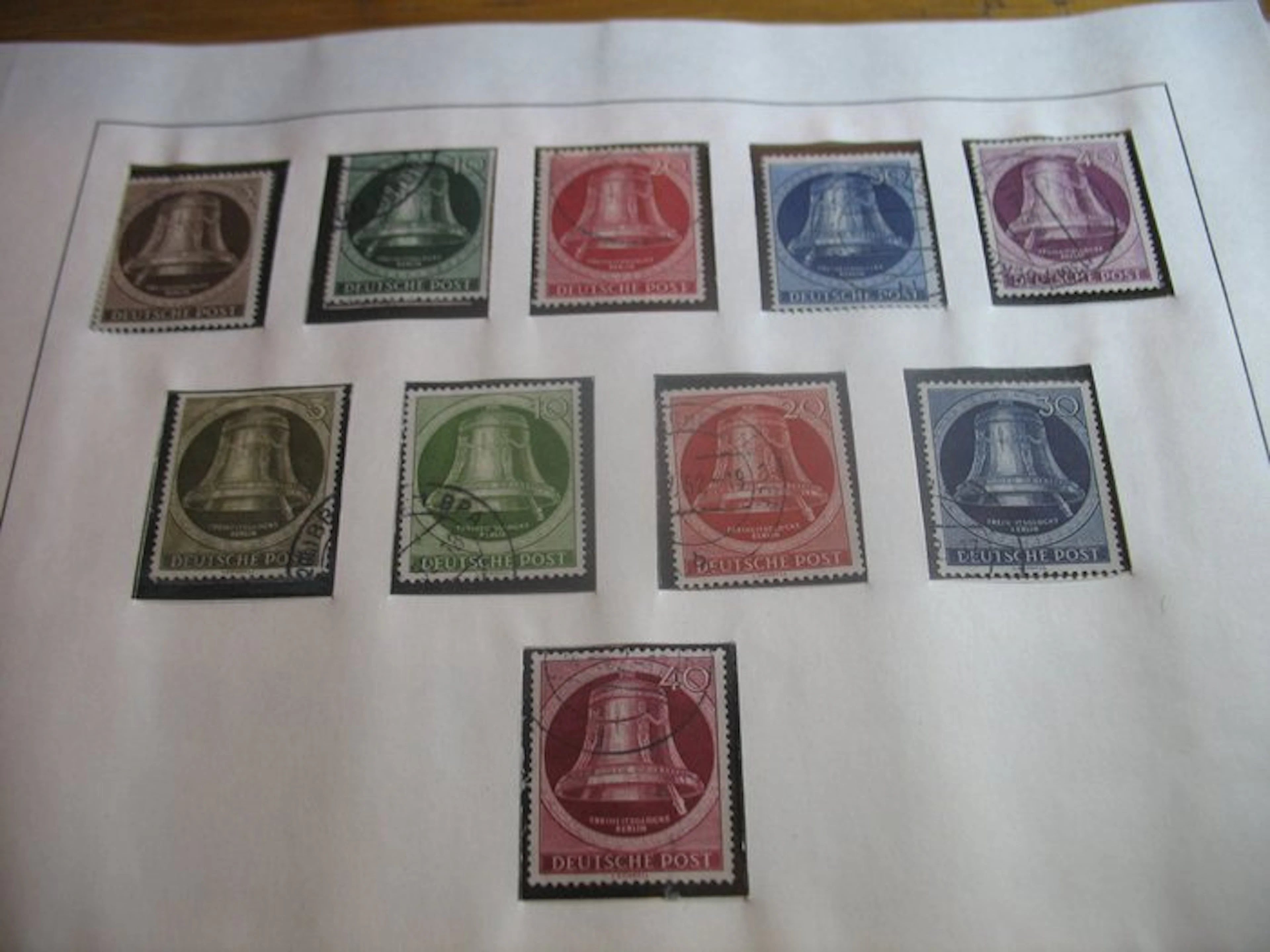 Berlin - Stamp collection 1950–1954, complete with all stamps postmarked.