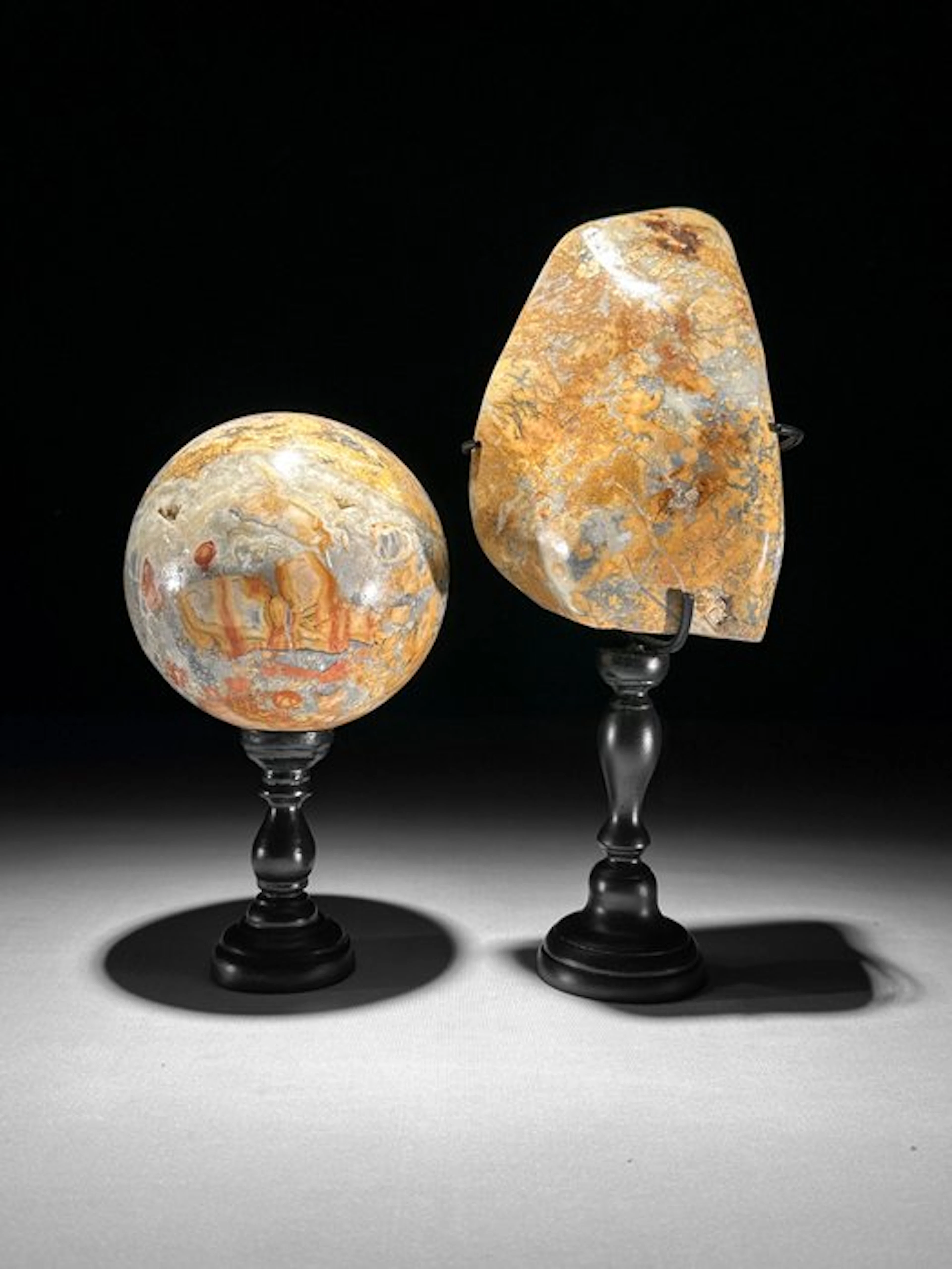 NO RESERVE PRICE - Stunning Pair of Red Maligano Jasper...