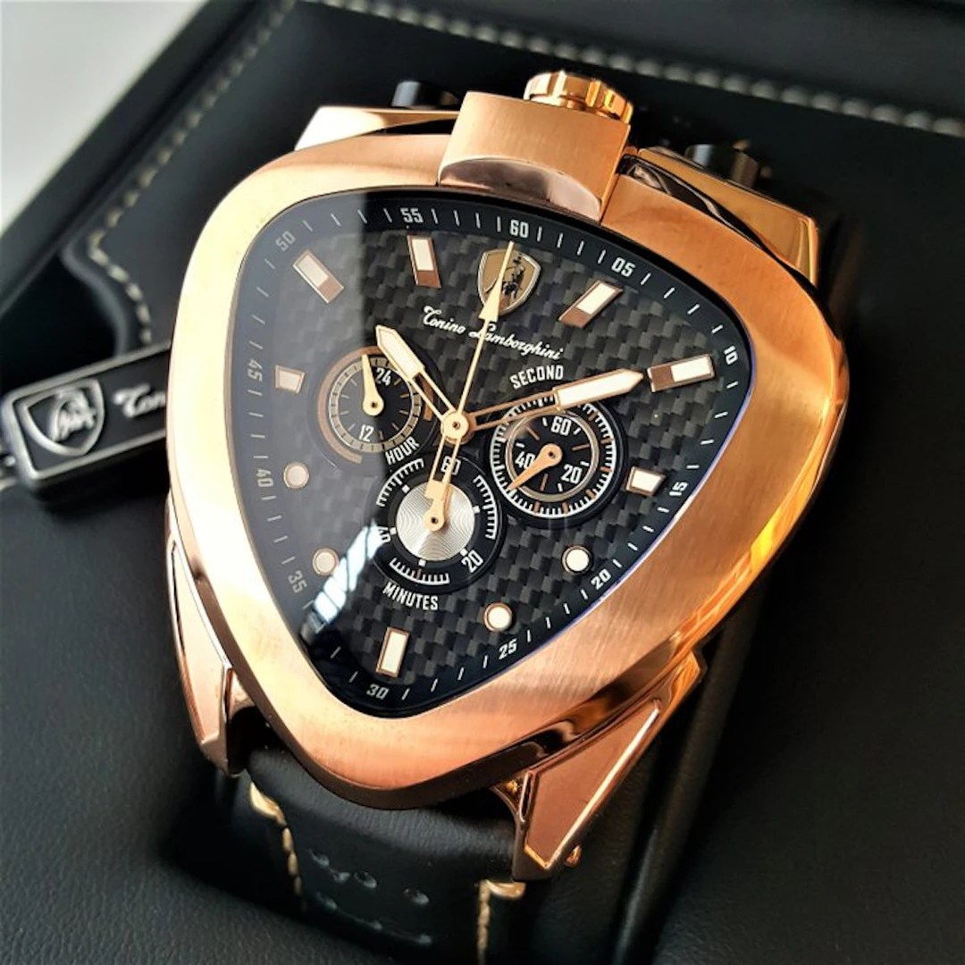 Lamborghini - SPYDER - Chronograph Gold - Bullhead - New - Men - 2025