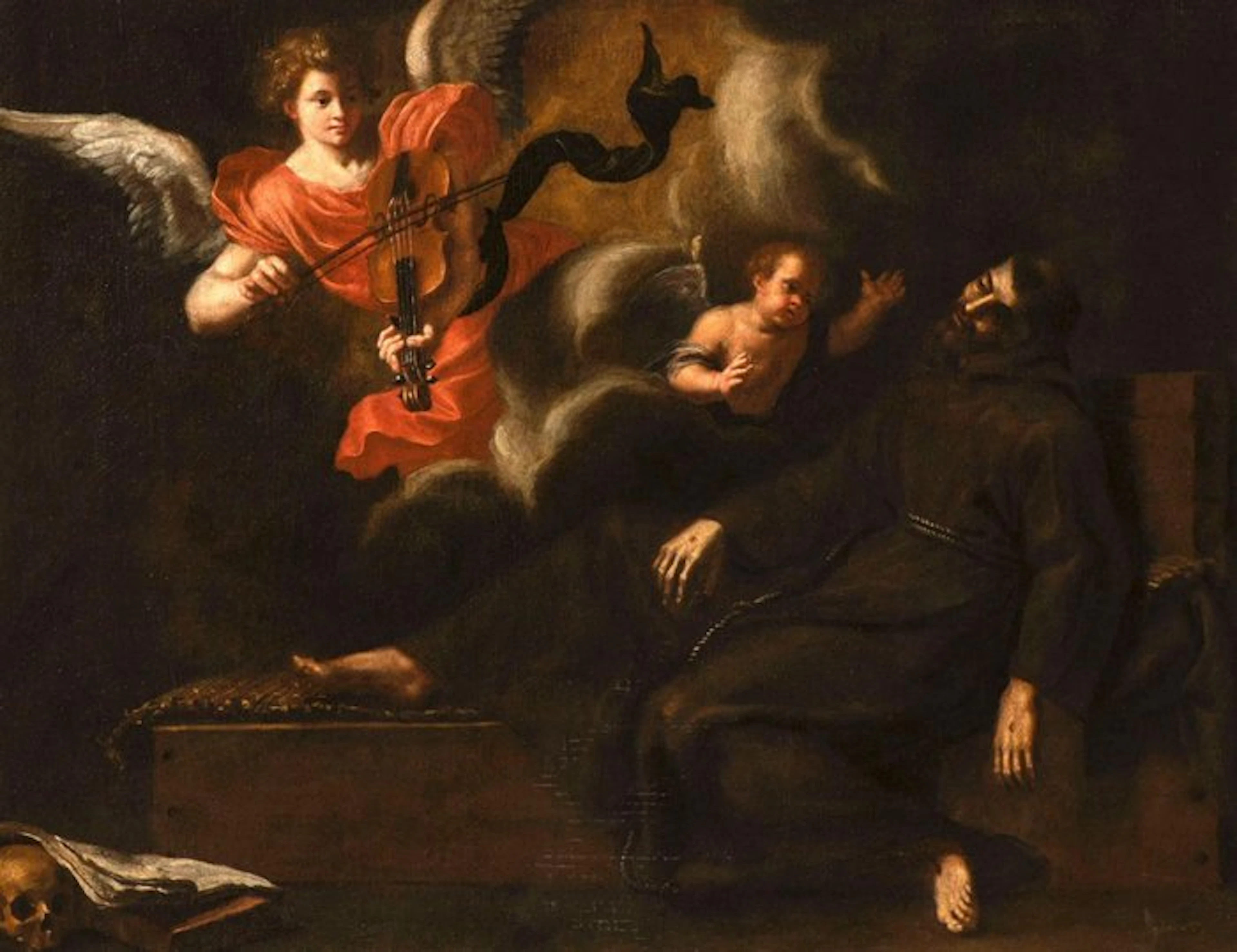 Scuola Napoletana (XVII) - Visione di S. Francesco