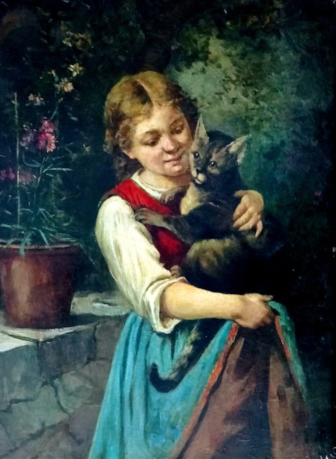 European school (XX) - Joven del gato