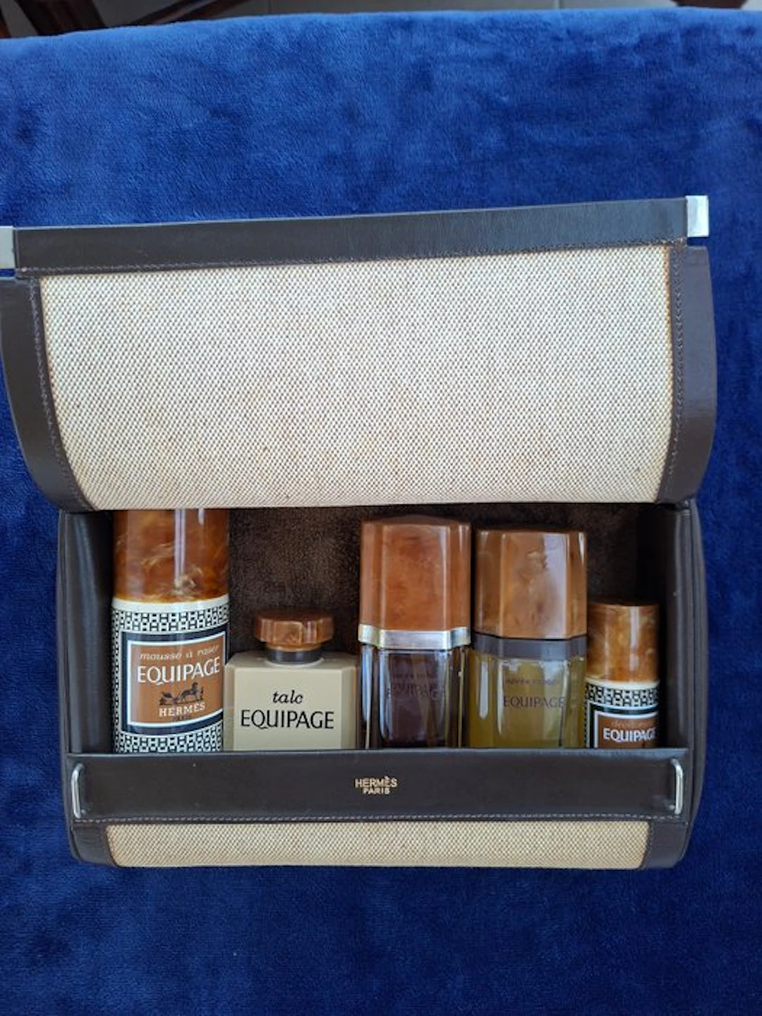 Vanity travel set - Glass - HERMES Equipage