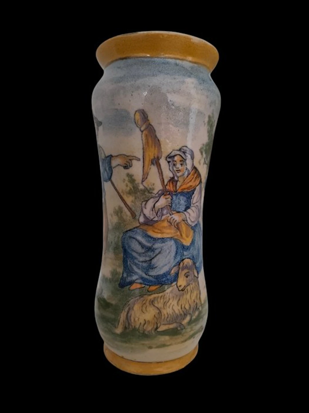 Pharmacy jar/ Albarello - Ceramic