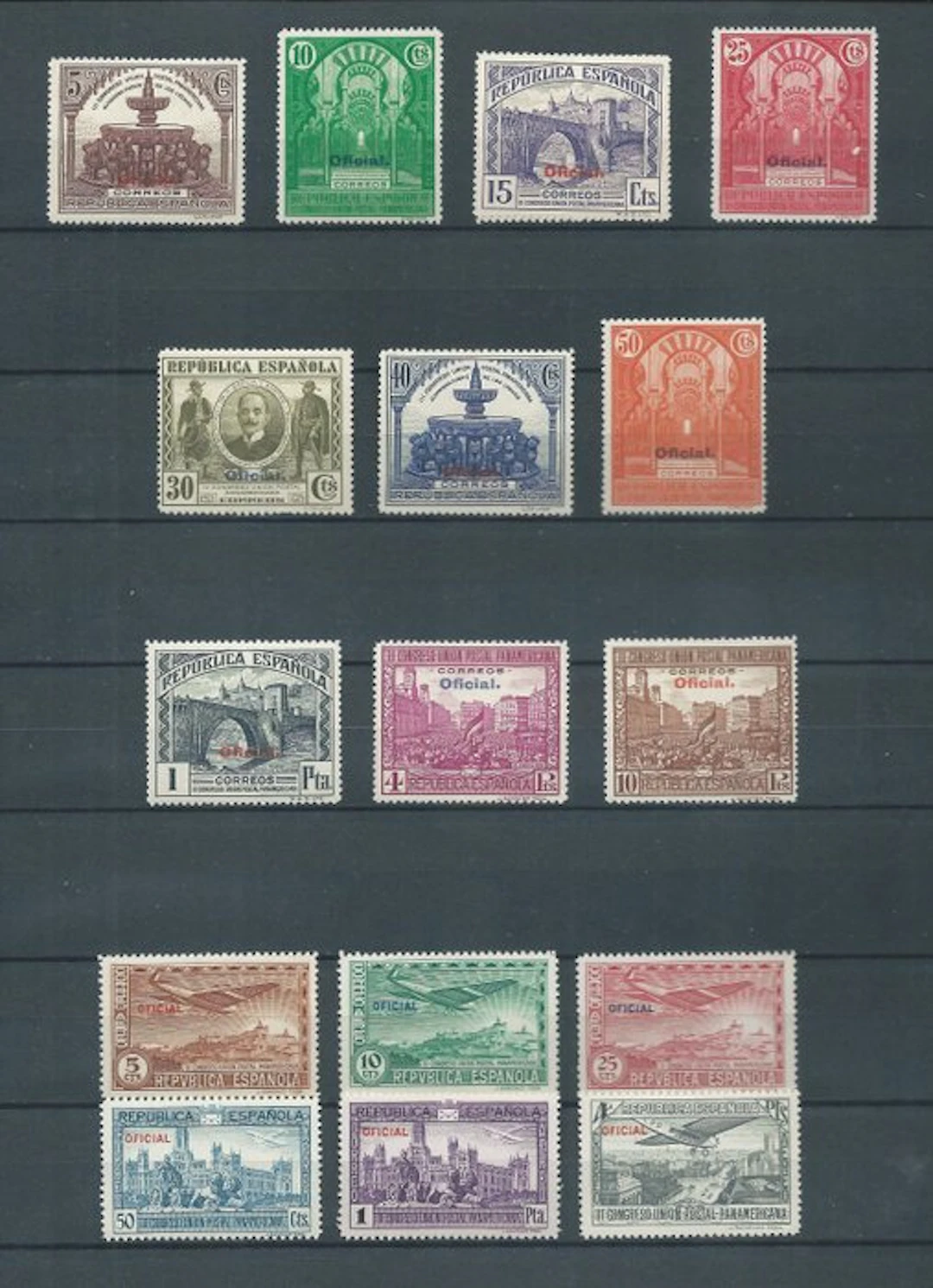 Spain 1931 - Official Panamericanas - postal and air...