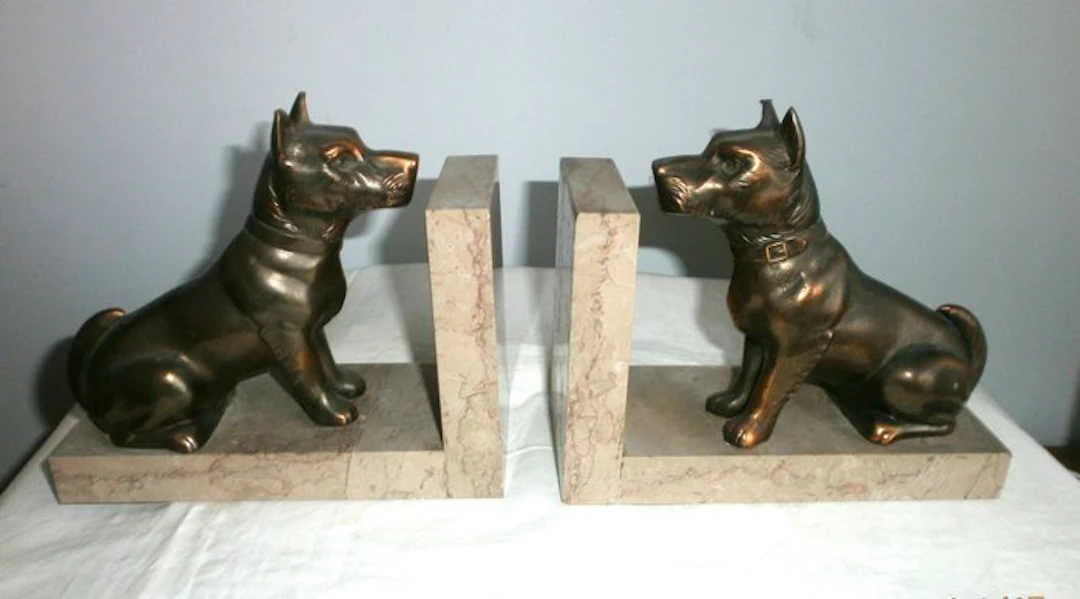 Bookends (2) - Spelter