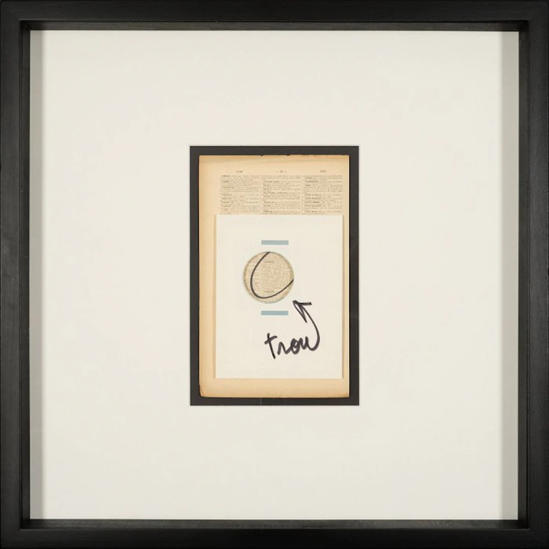 Ben Vautier (1935) - Seltene Original Collage – TROU - Fluxus - ca. 1968