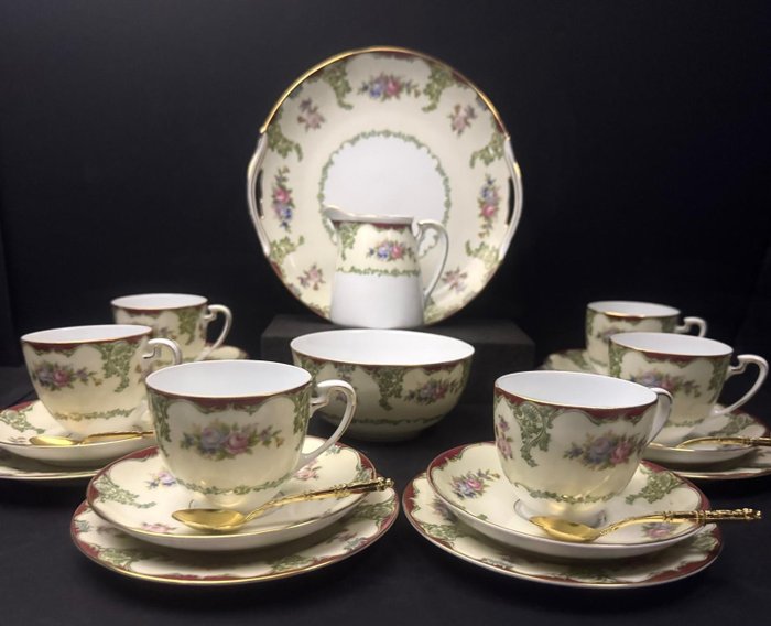 Noritake Vintage service à dessert, - Coffee set (22) - Porcelain