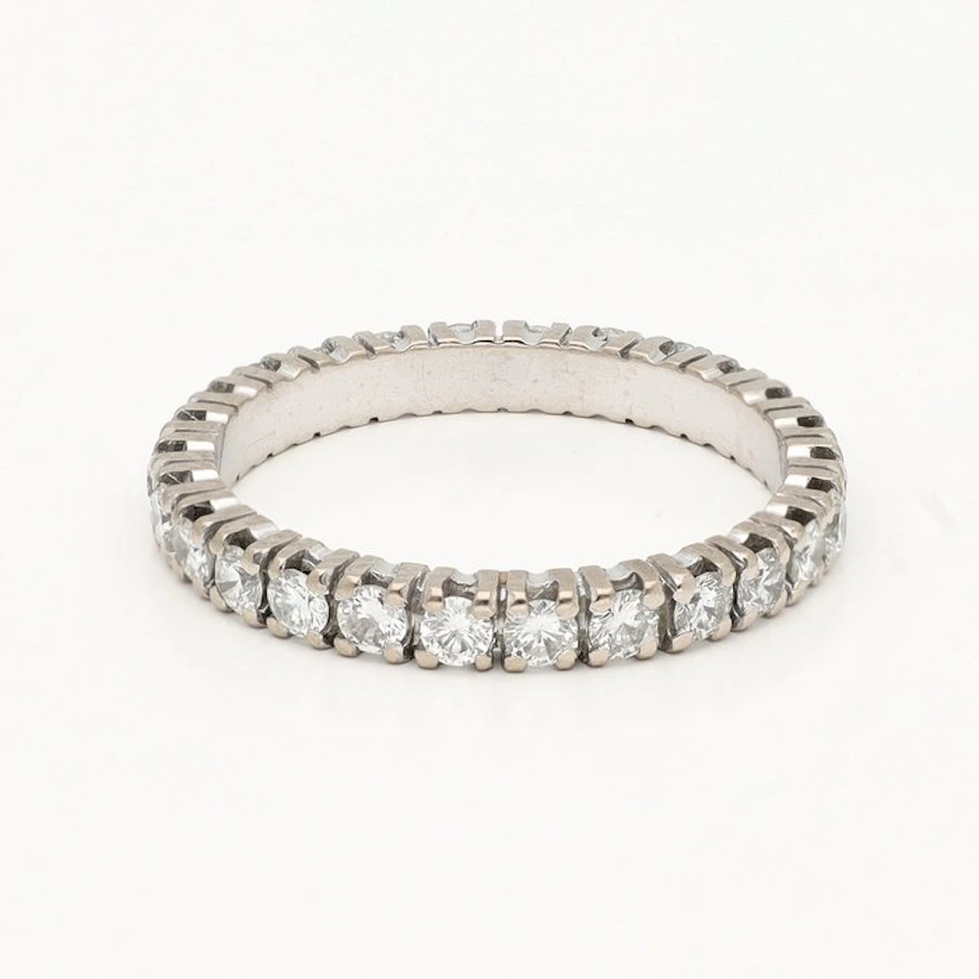 Ring - 18 kt. White gold Diamond (Natural)