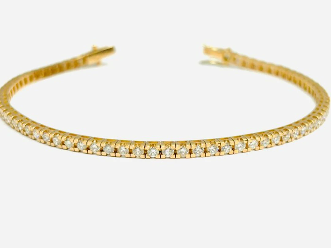 Tennis bracelet - 18 kt