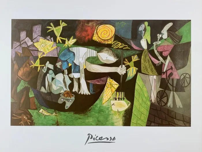 Pablo Picasso - Night Fishing at Antibes