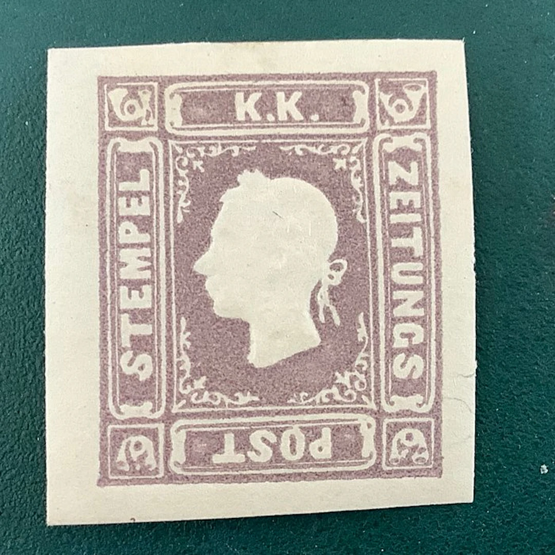 Austria 1858 - Newspaper seal with correct margins approved - MH - Michel 17