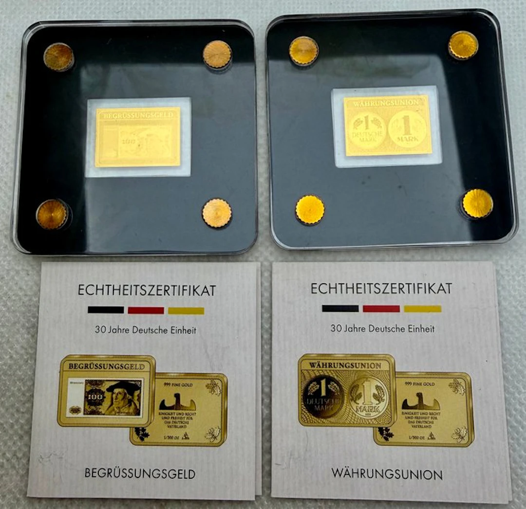 Germany. Gold medal ND, 2x1/500 Oz. oro (.999) (No reserve price)