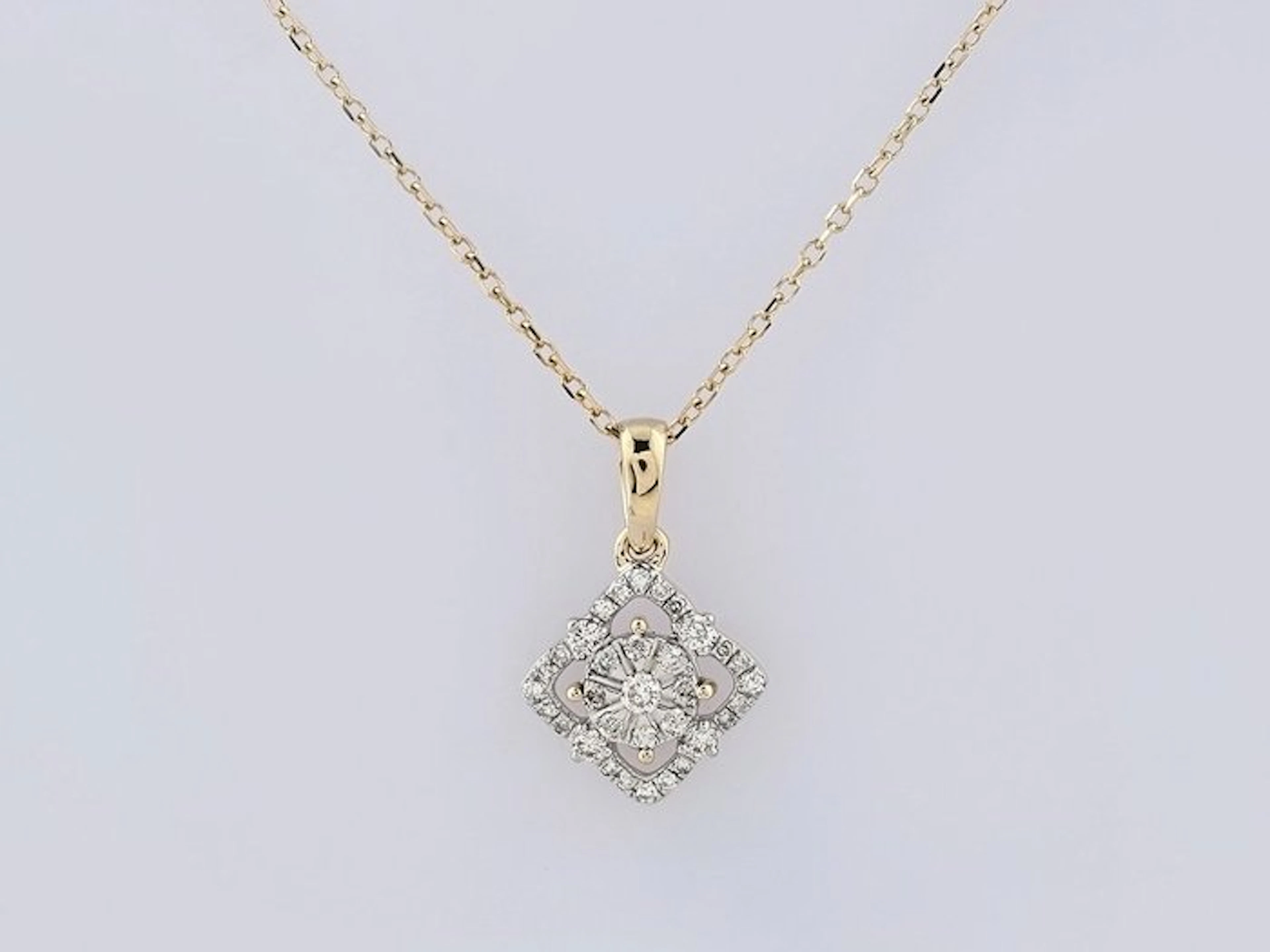 No reserve price - Necklace with pendant - 14 kt