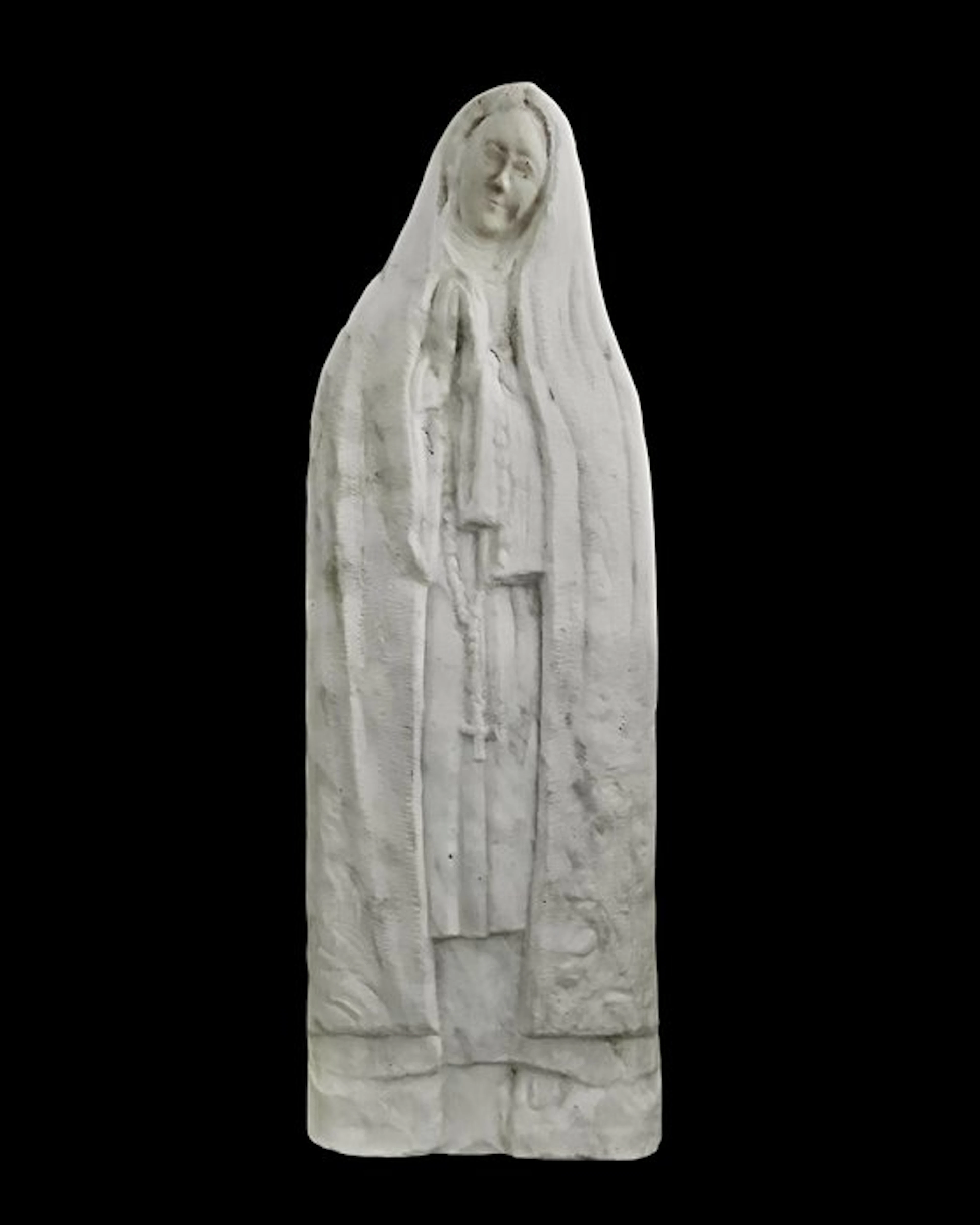 Sculpture, Maagd Maria - Handgesneden - 38 cm - Marble