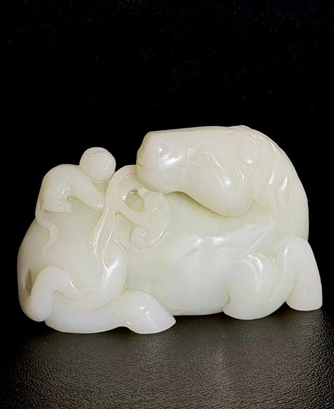 Sculpture, Large size! - Jade - China - Late 20th century