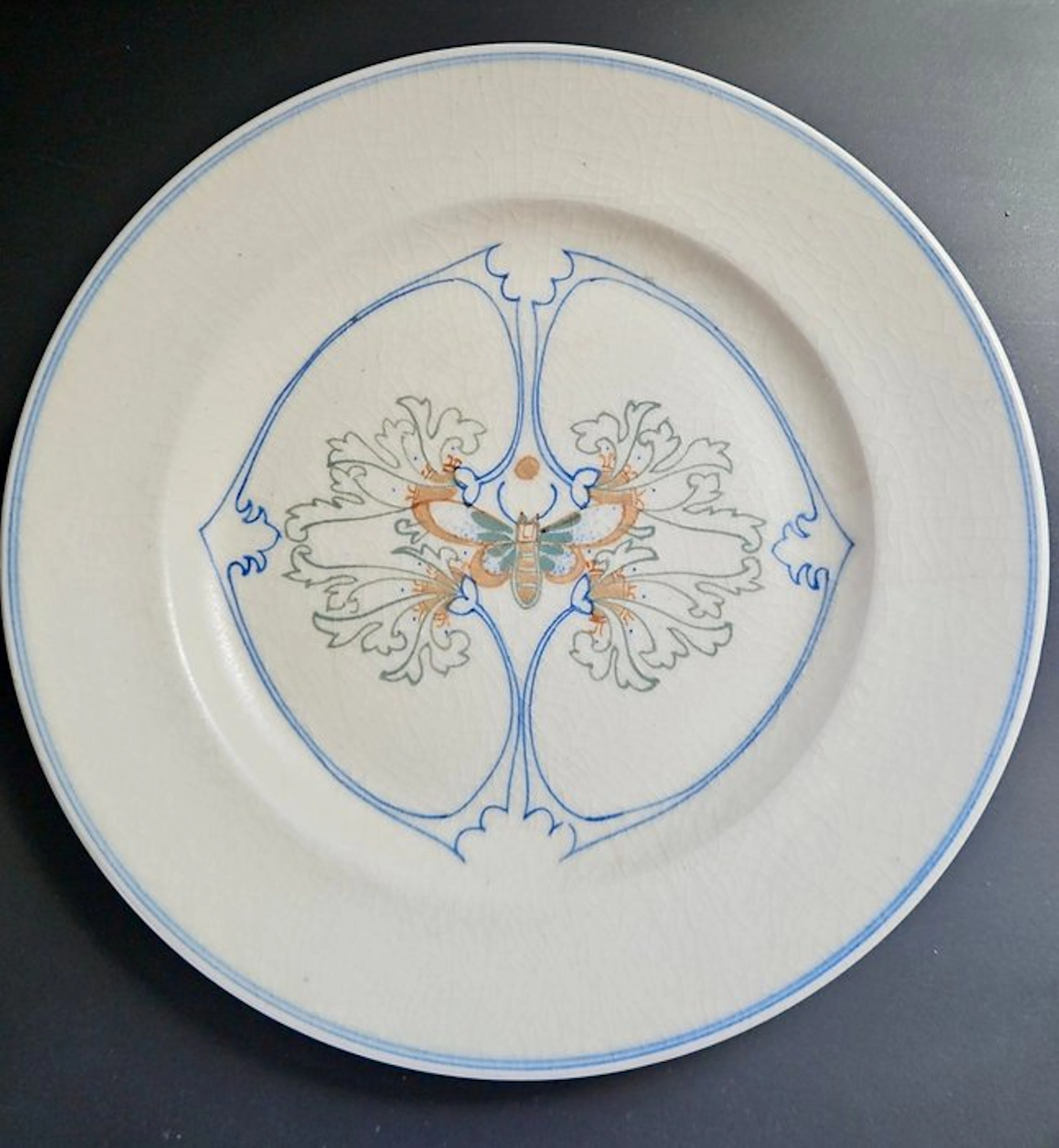 Arnhemse Fayencefabriek - Klaas Vet - Saucer - Pottery - Art Nouveau