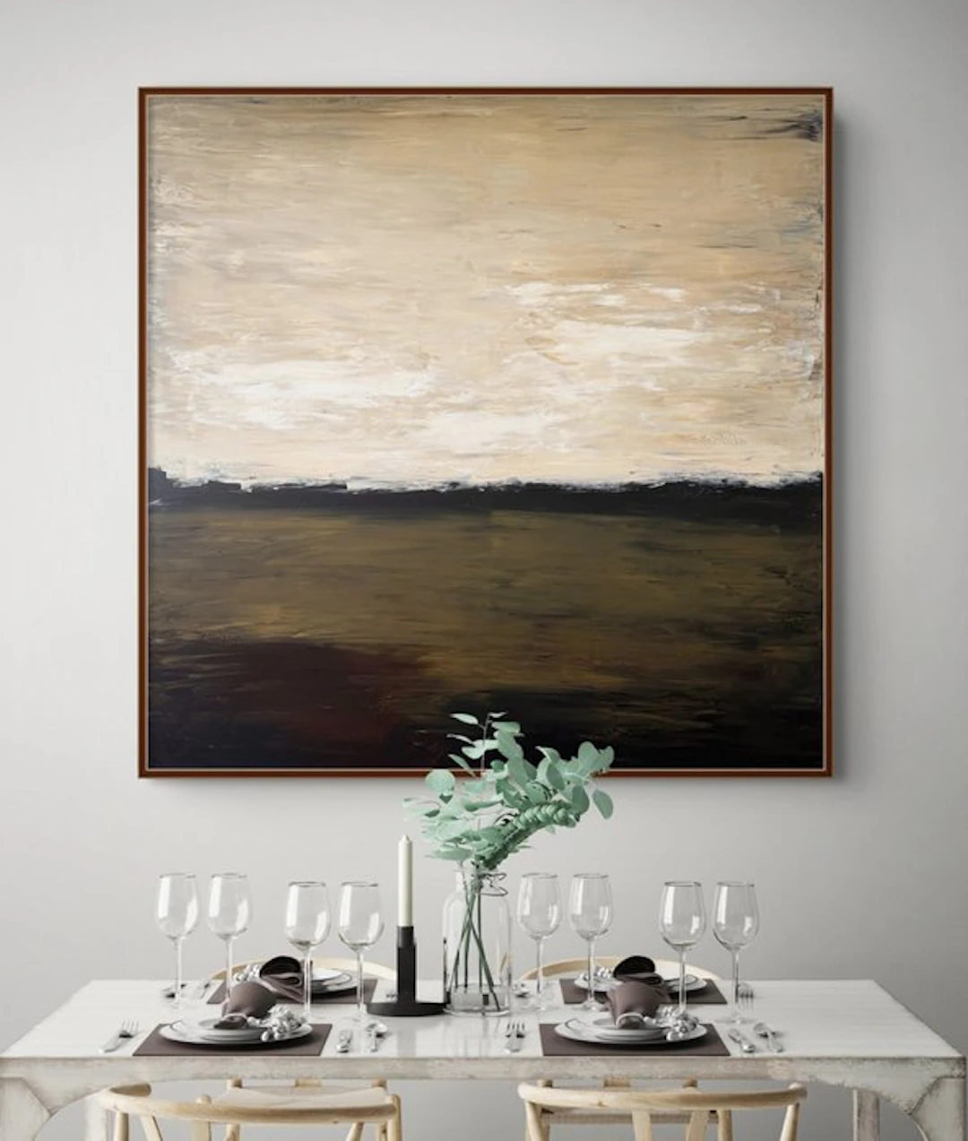 Irina Morisch - Bworn sugar -XXL square original abstract artwork-