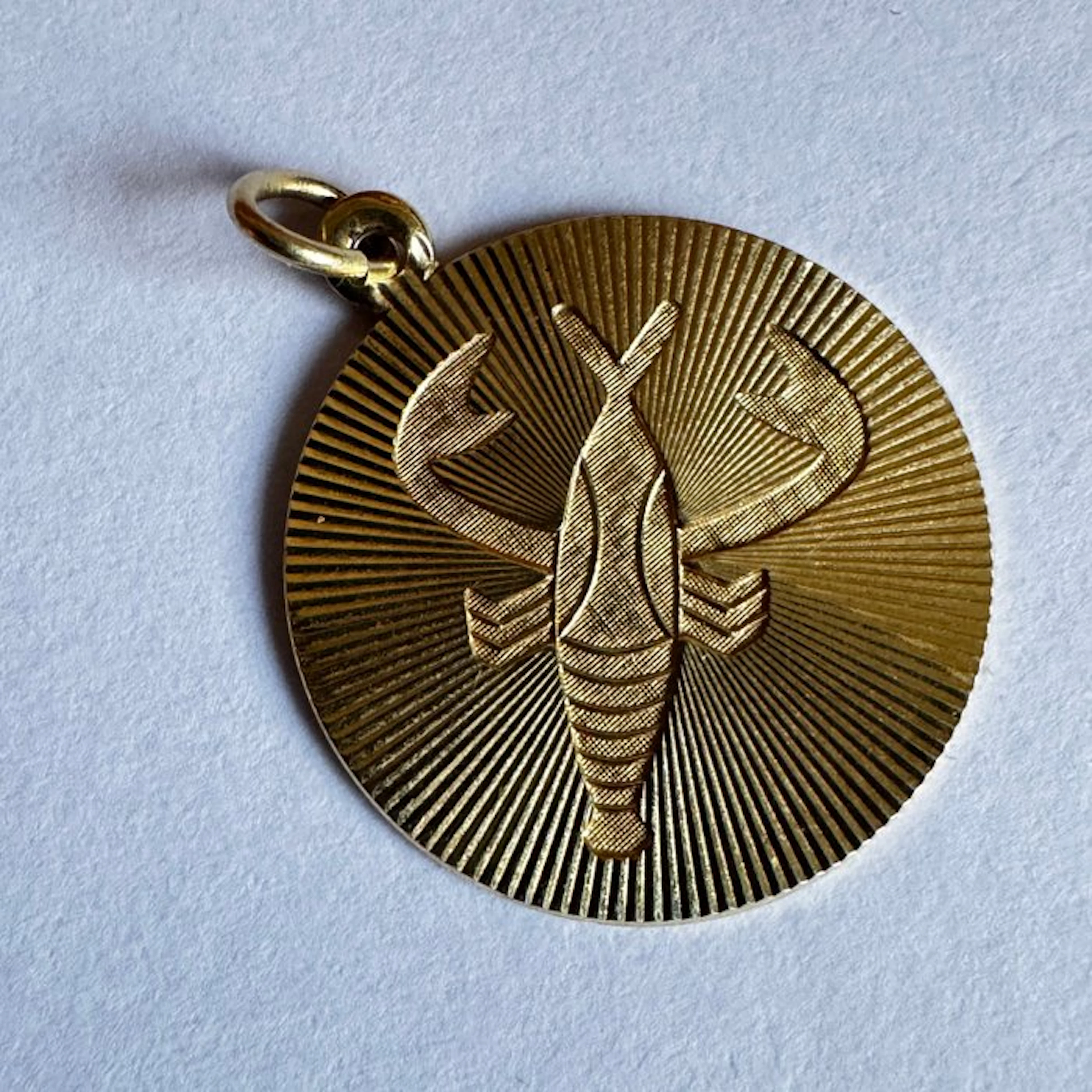 Pendant - 14 kt. Yellow gold - 0.00ct. tw. - Vintage 14K Gold Zodiac