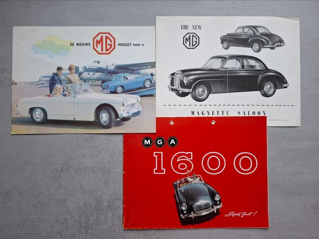 Brochure - MG - Midget MK II - MGA - Magnetta Saloon