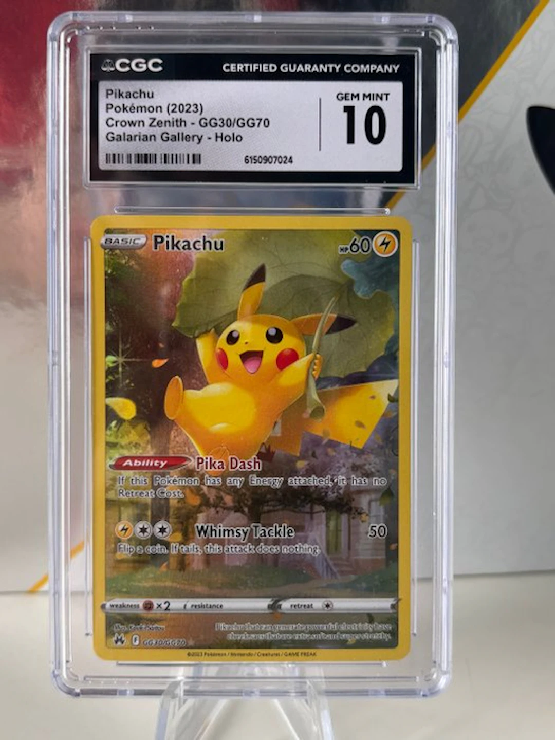 Pokémon - 1 Graded card - Pikachu GG30/GG70 Foil - CGC 10...