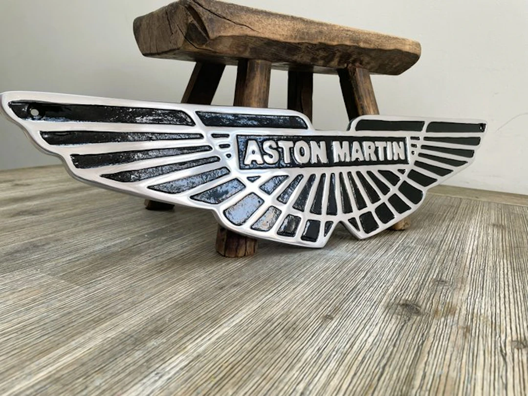 Sign - Aston Martin - Prachtig garagebord van Aston Martin - Wings