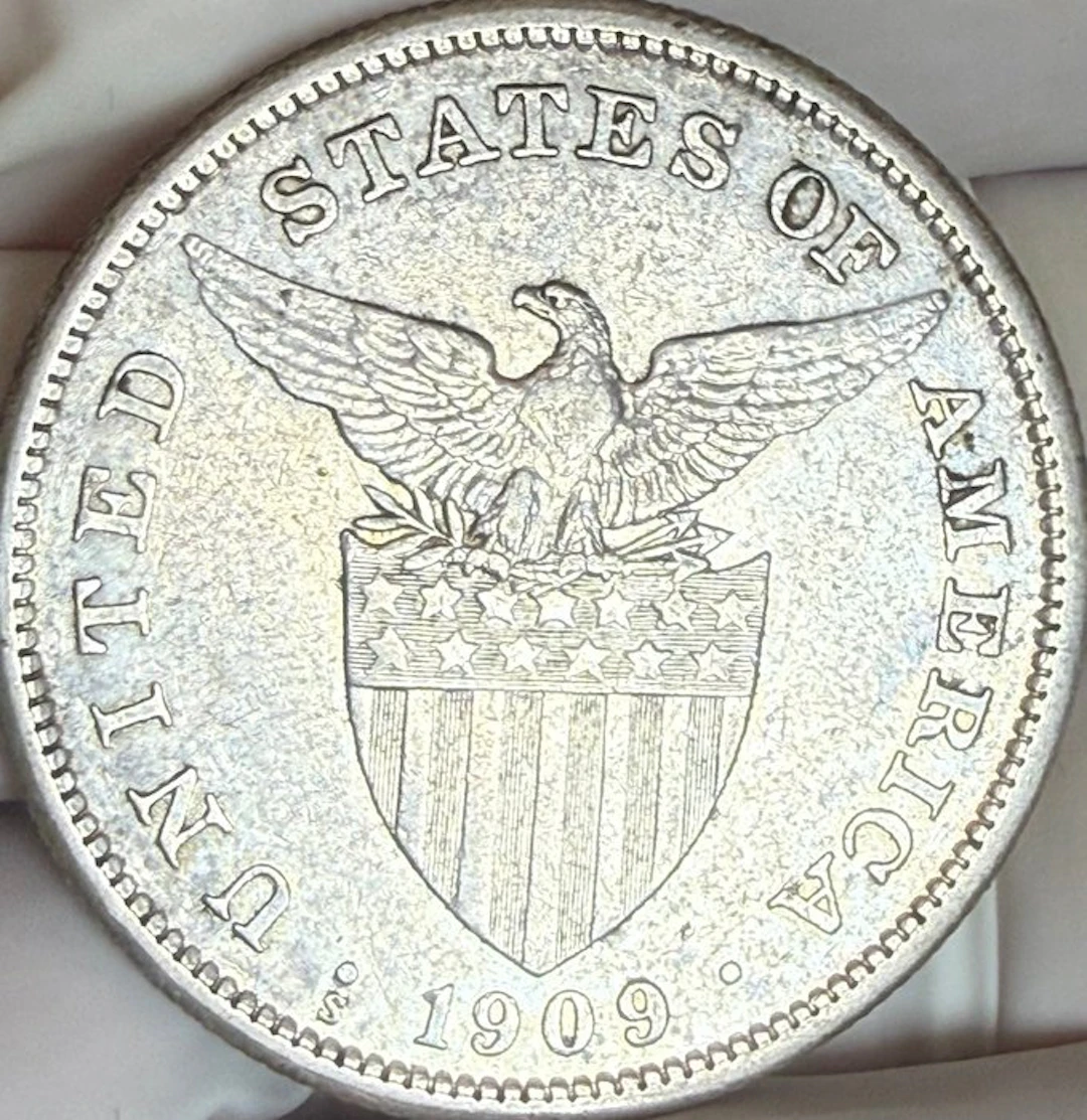 Philippines. 1 Peso 1909-S (No reserve price)