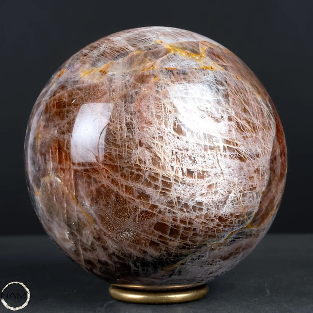 Natural Beautiful Sparkling Moonstone Sphere- 1817.52 g