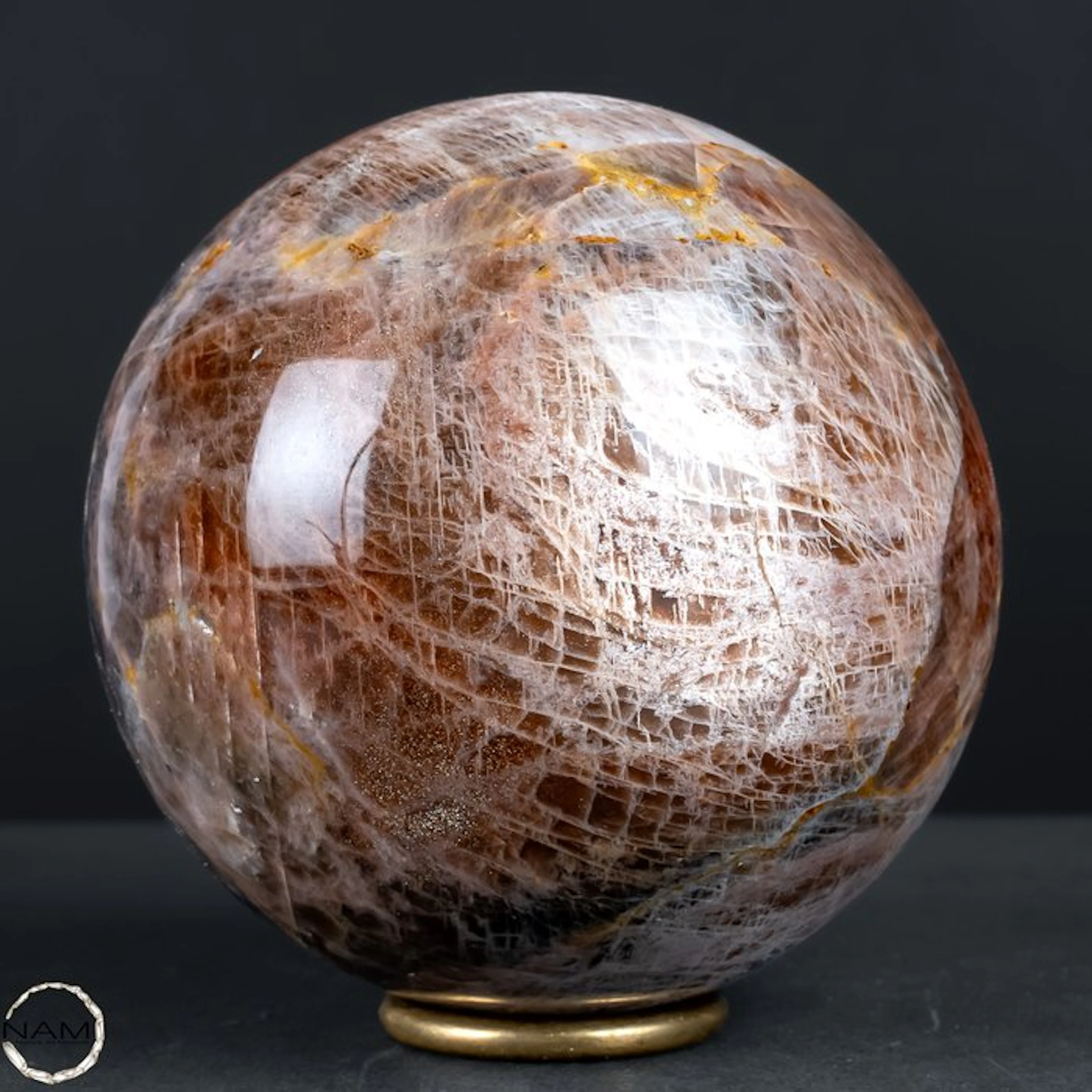 Natural Beautiful Sparkling Moonstone Sphere- 1817.52 g