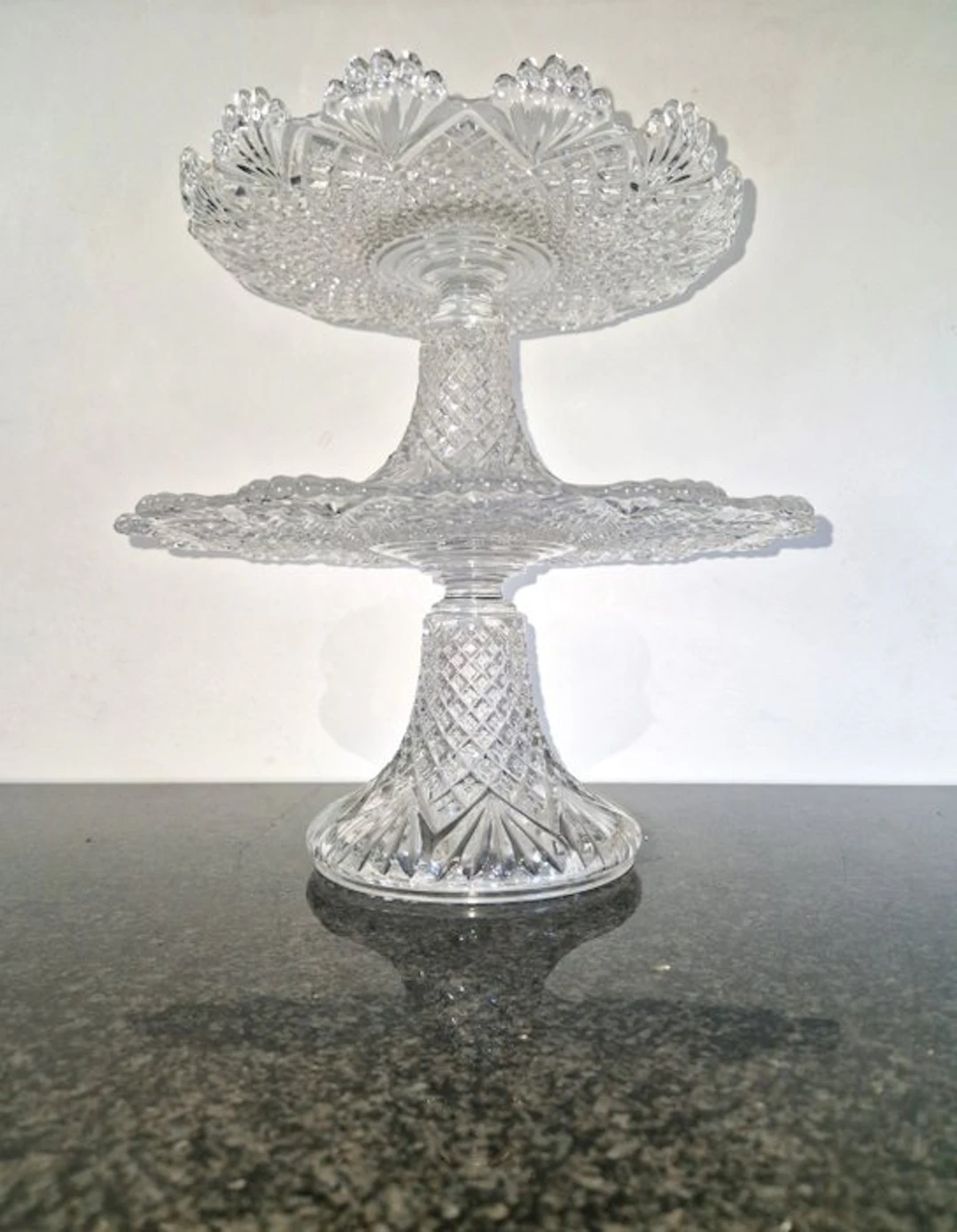 Val Saint Lambert - Charles Graffart - Pie dish (2) - Crystal