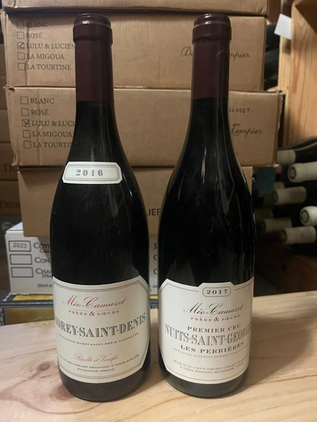 2016 Méo-Camuzet village & 2017 Nuits Saint Georges 1°...