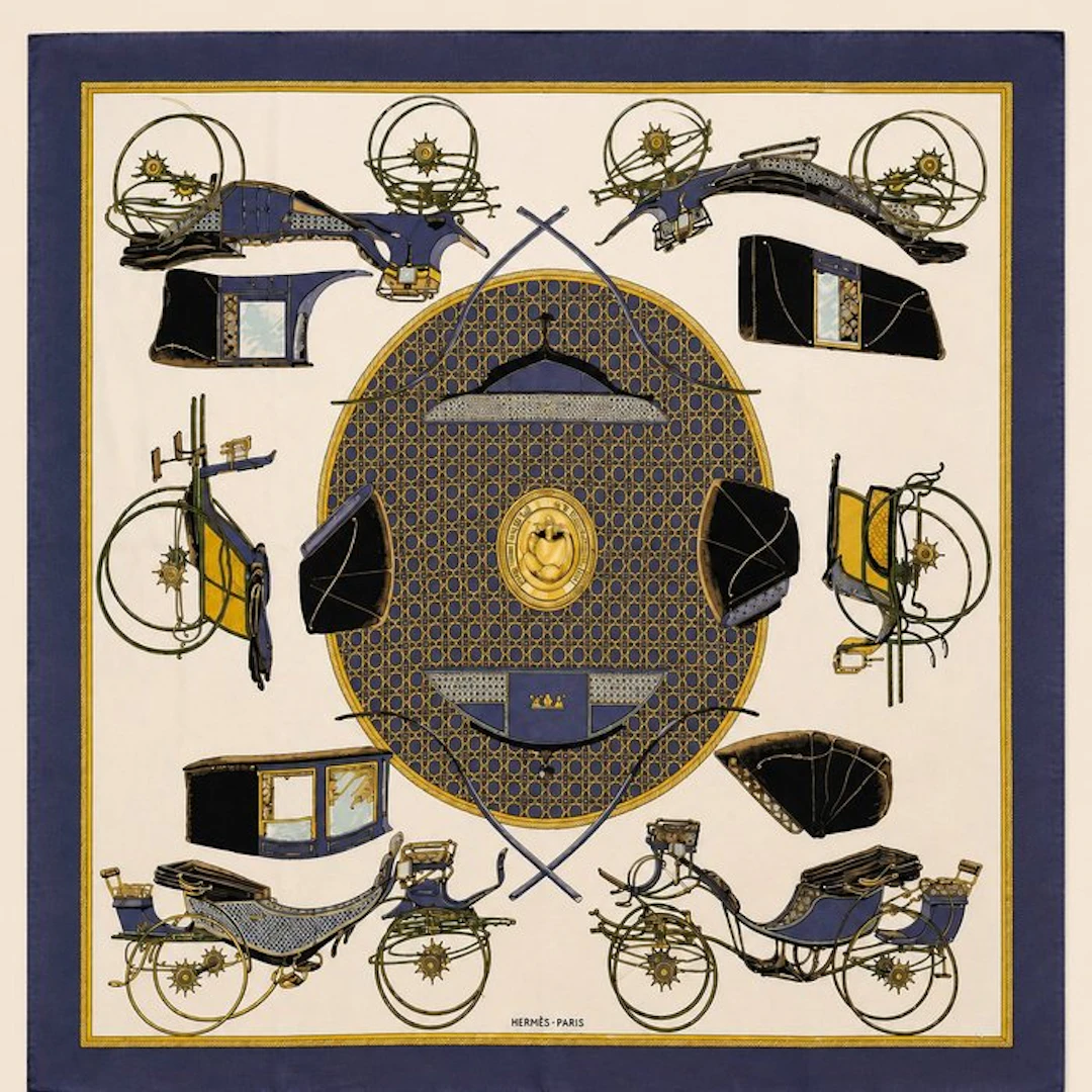 Hermès - Les Voitures à Transformation - Foulard