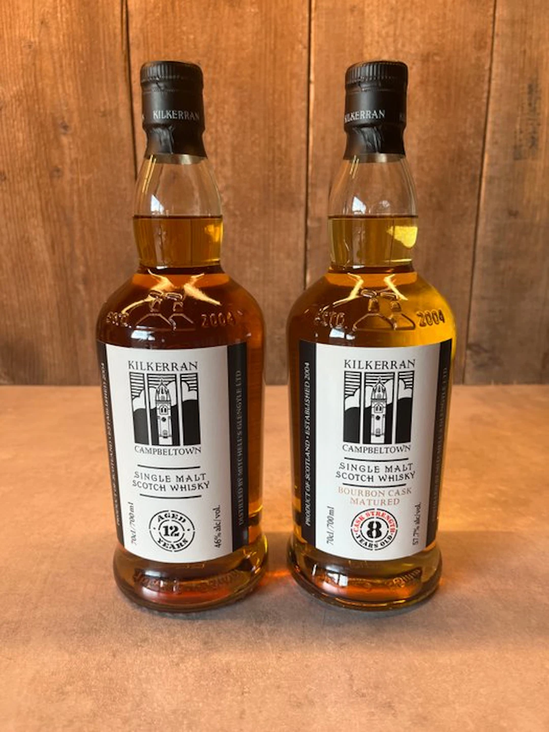 Kilkerran 12 years old & 8 years old Cask Strength...