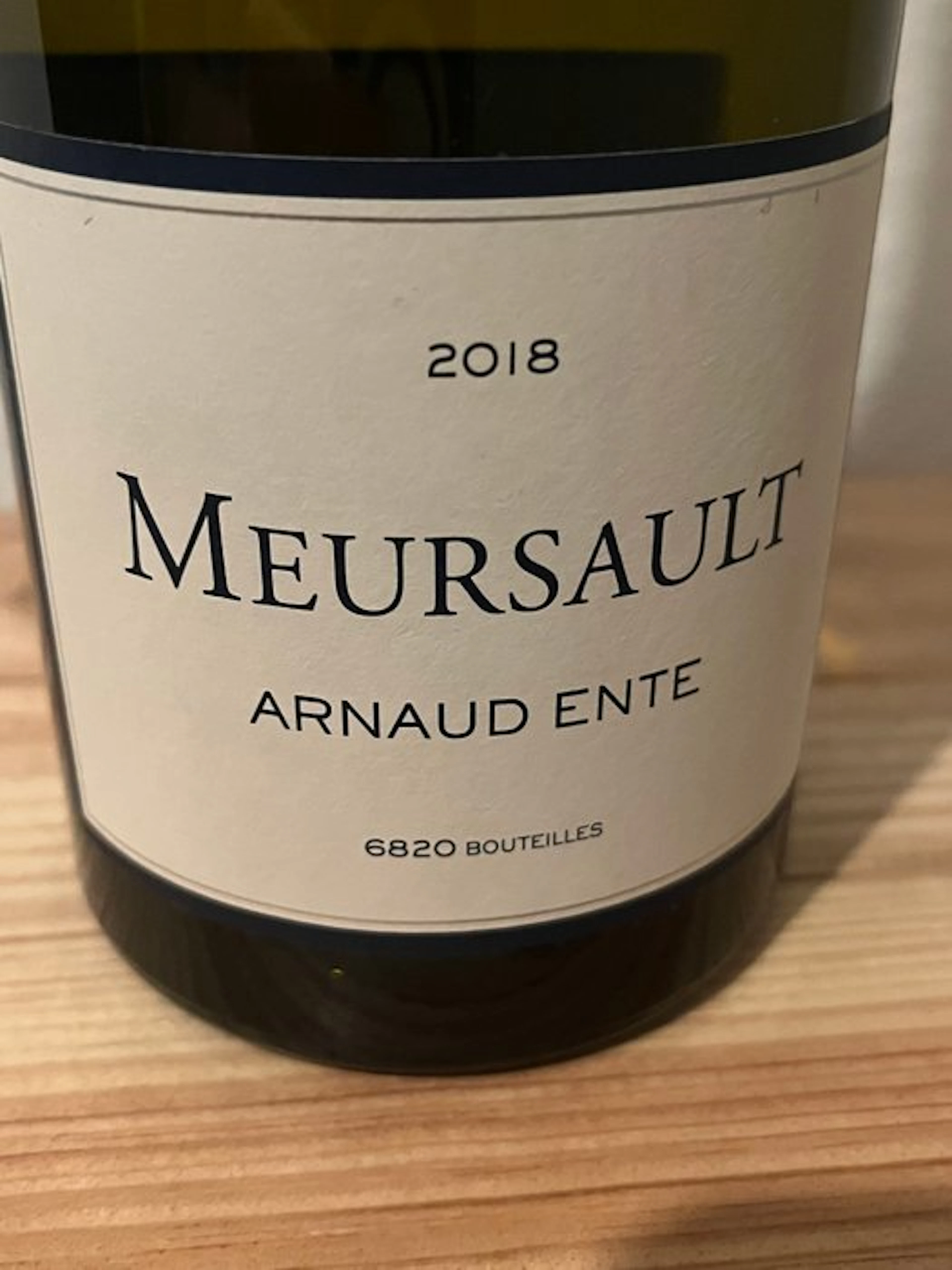 2018 Domaine Arnaud Ente - Meursault - Burgundy - 1 Bottle (0.75L)