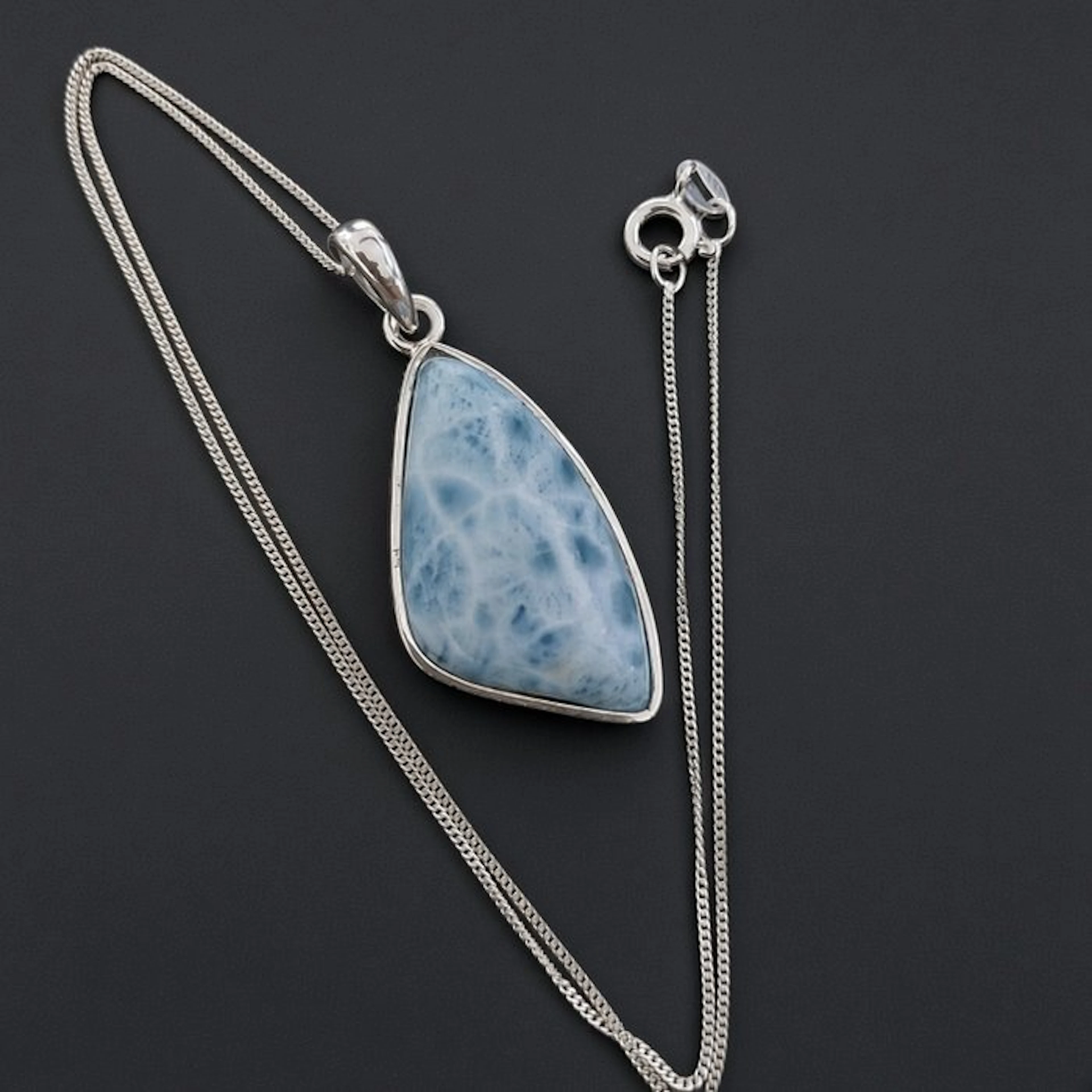 High-quality natural larimar