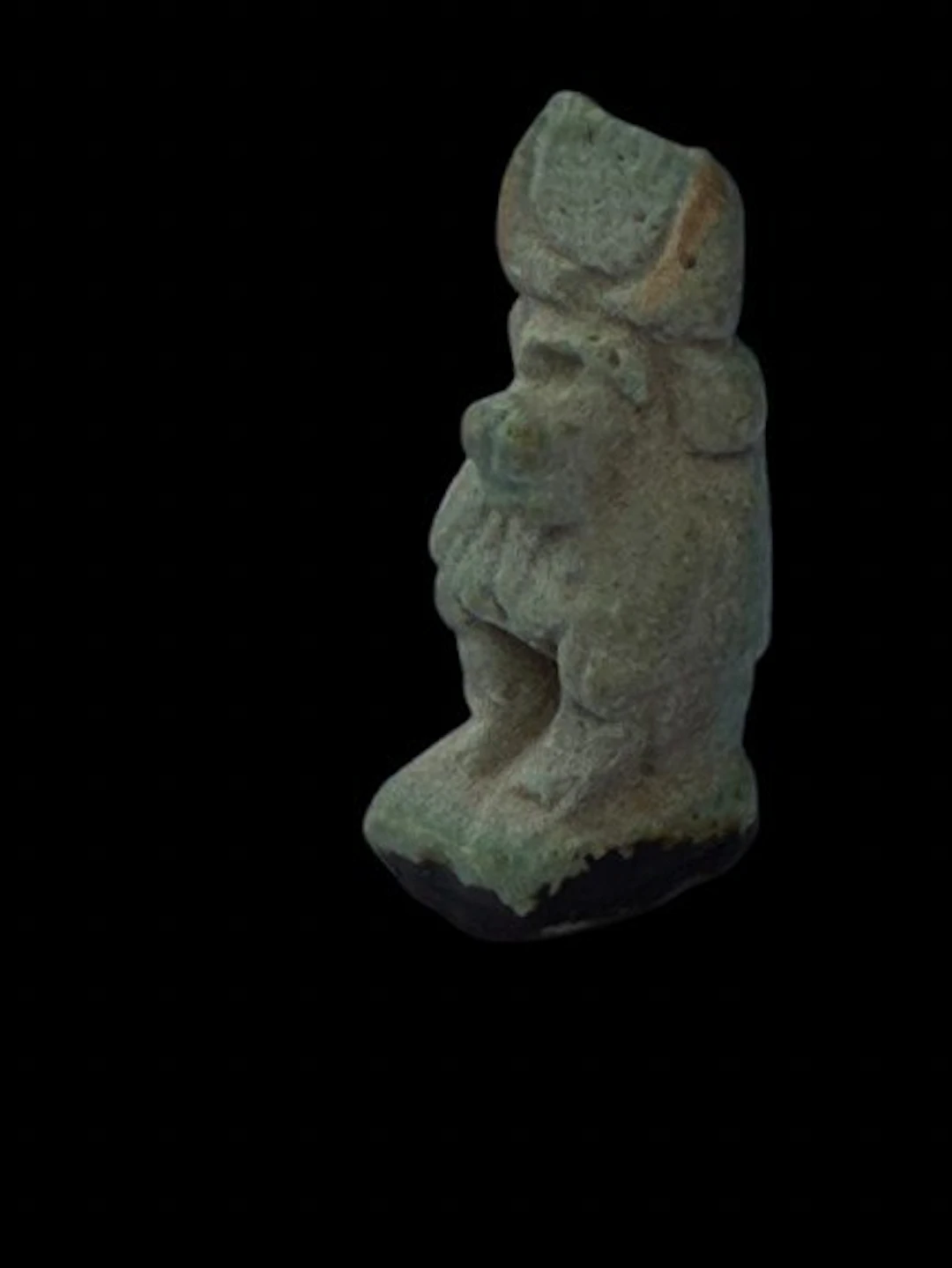 Ancient Egyptian Faience Amulet of Thoth as a baboon...