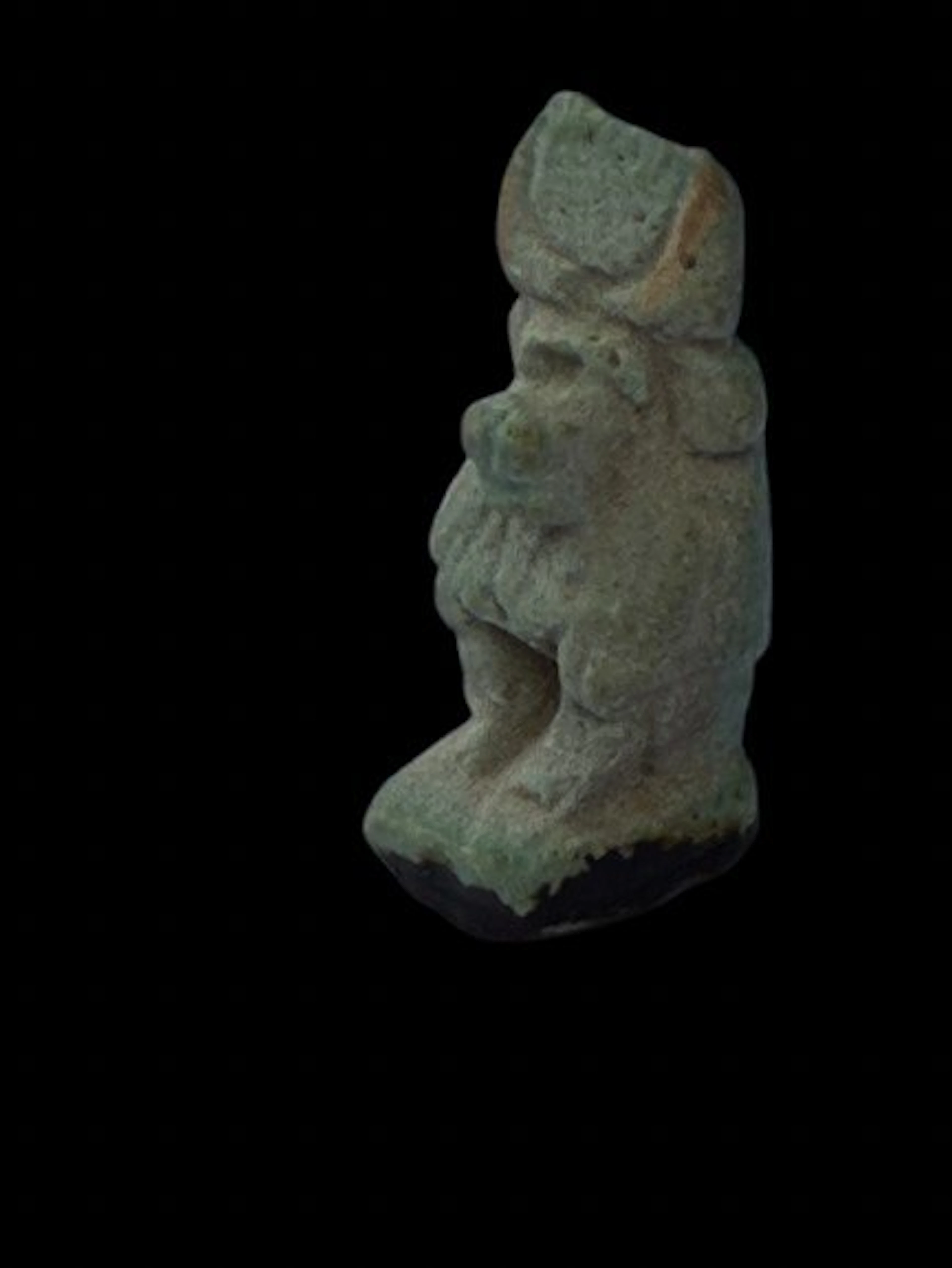 Ancient Egyptian Faience Amulet of Thoth as a baboon...
