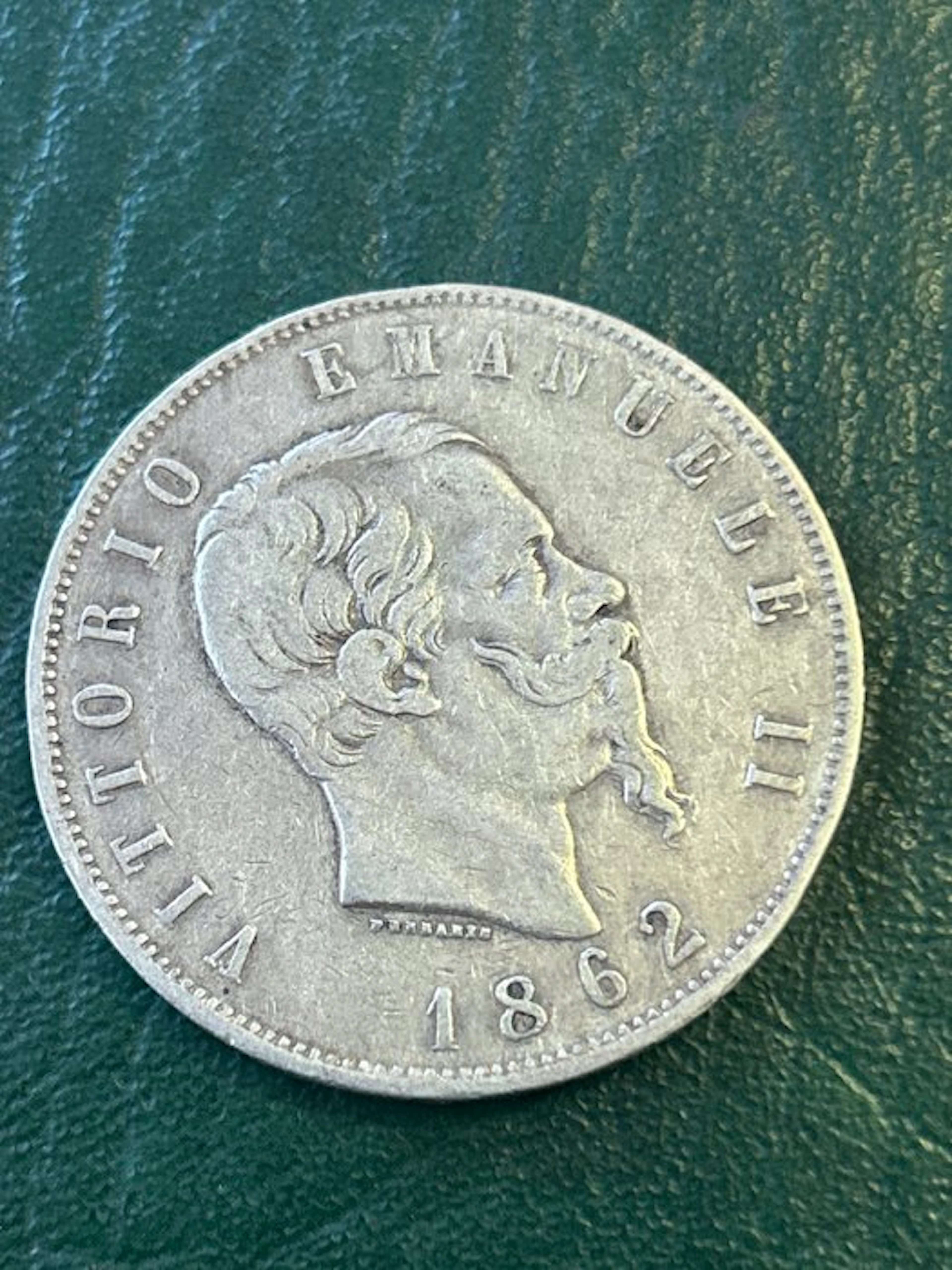 Italy, Kingdom Vittorio Emanuele II. 5 Lire 1862 Napoli (No reserve price)