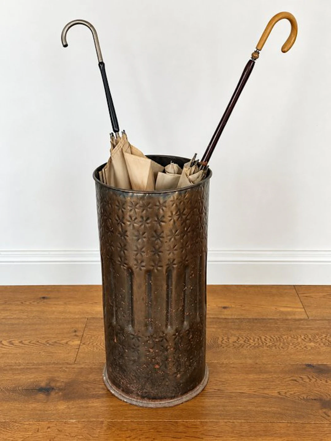 Umbrella stand/rack - sheet metal - second half of the 20th century.