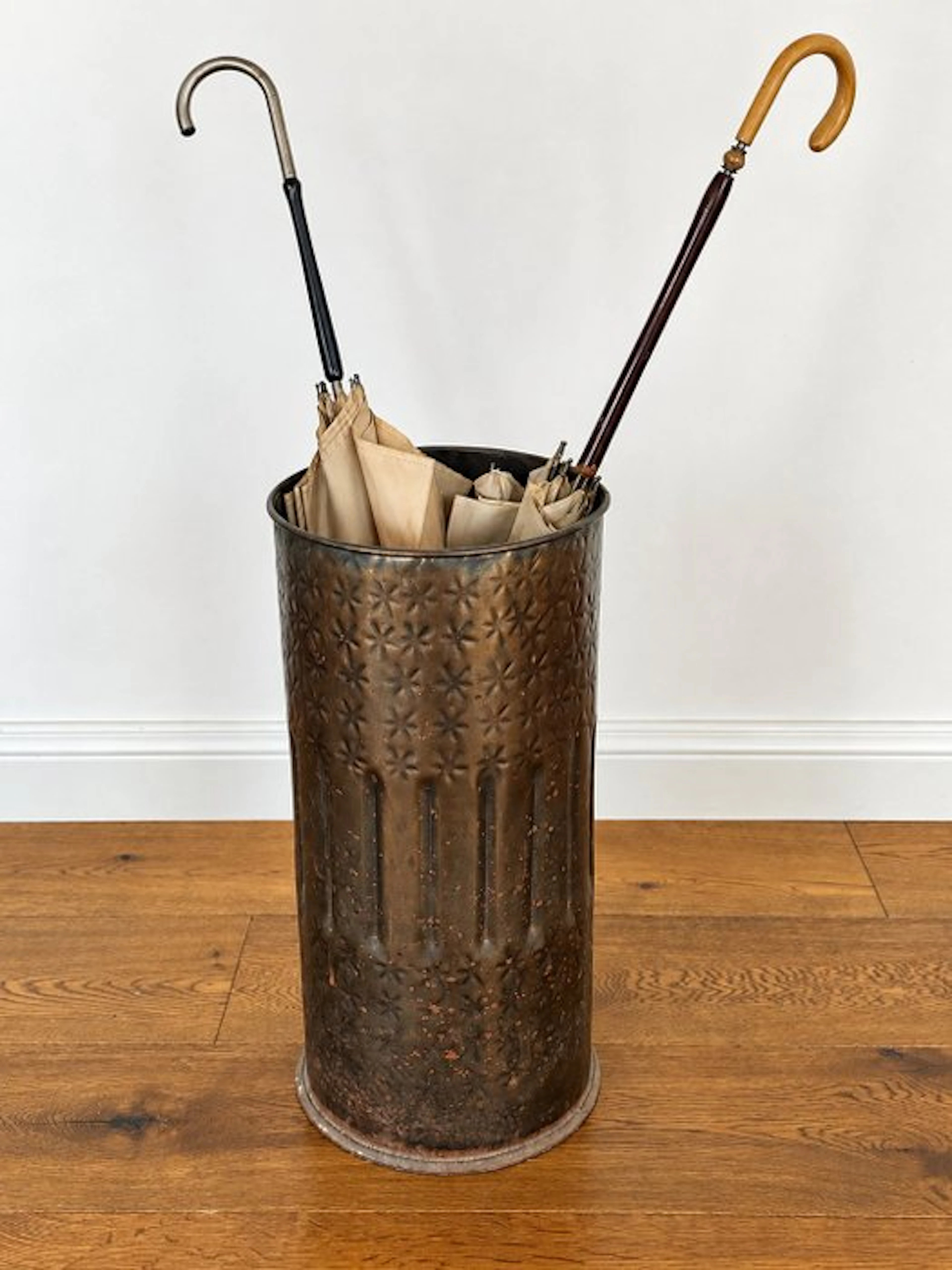 Umbrella stand/rack - sheet metal - second half of the 20th century.