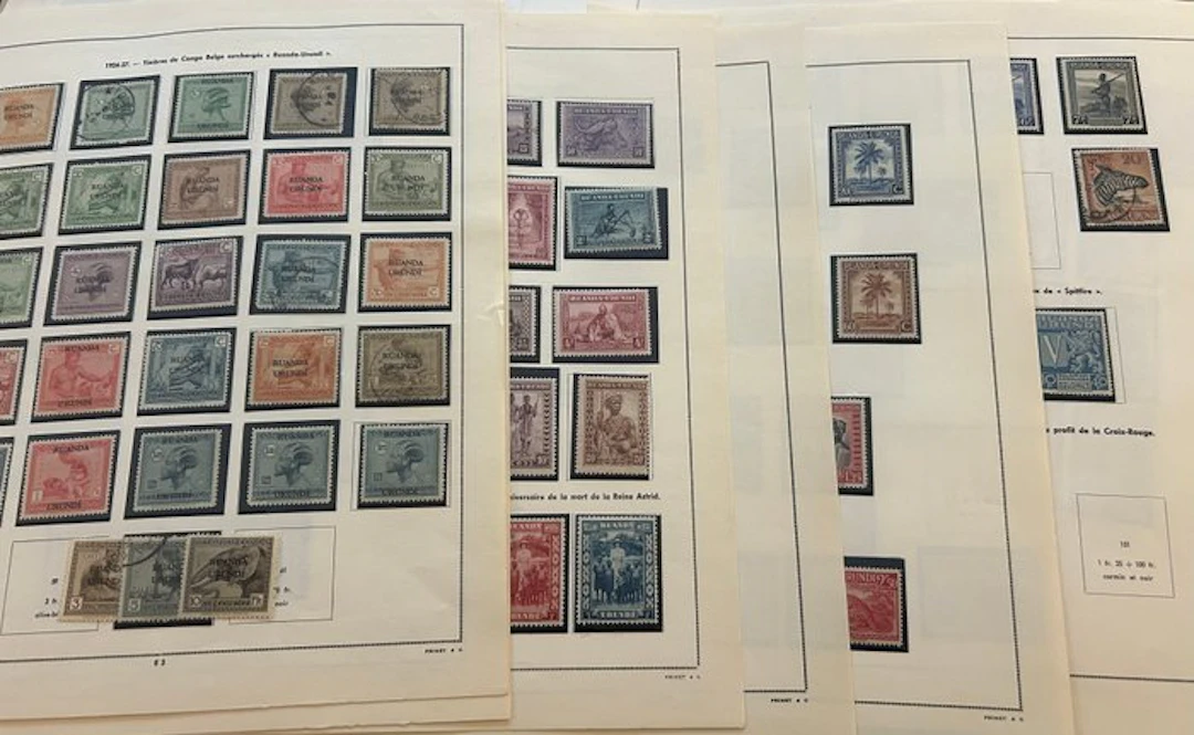 Ruanda-Urundi 1924/1961 - Extensive collection on album...