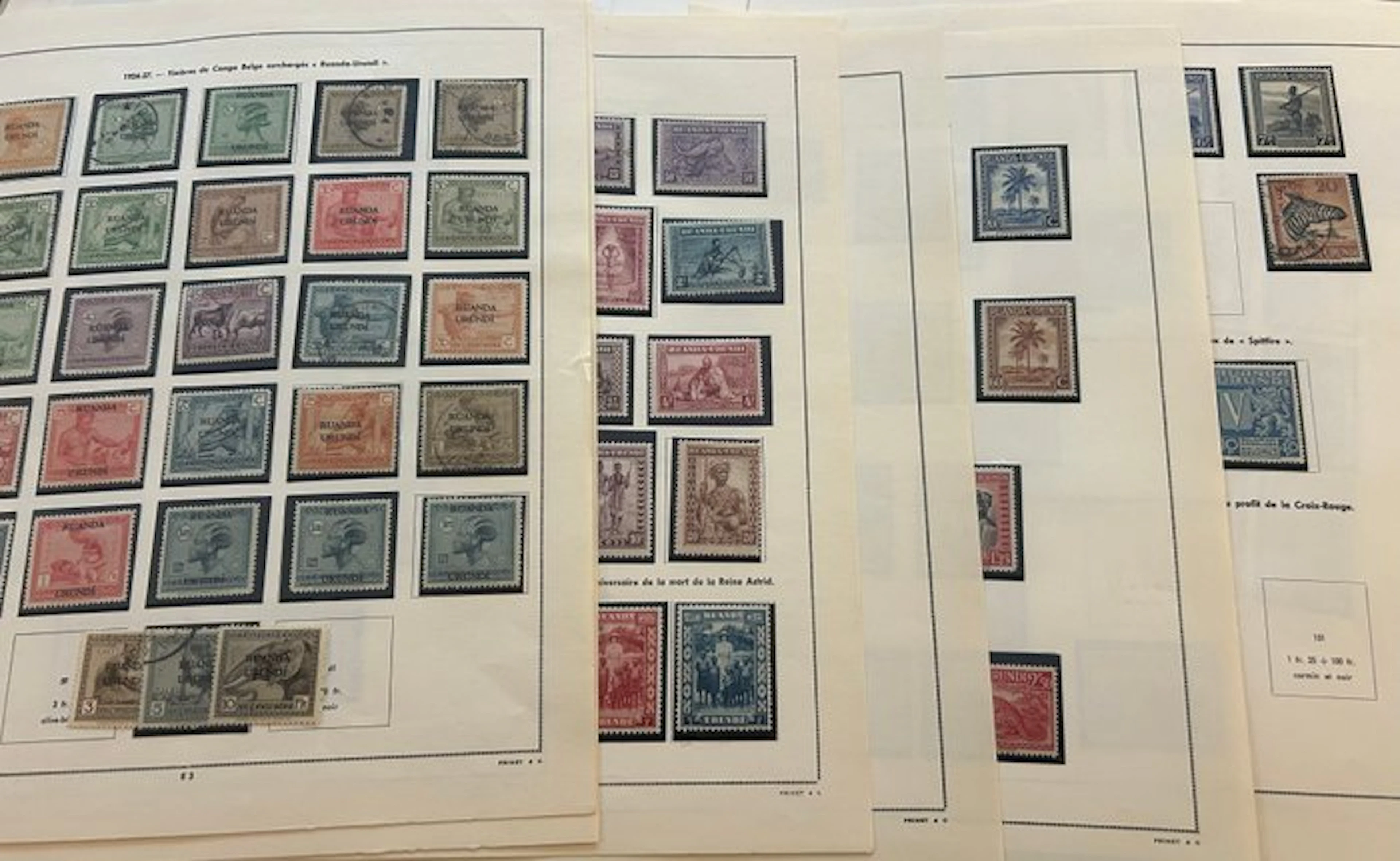 Ruanda-Urundi 1924/1961 - Extensive collection on album...