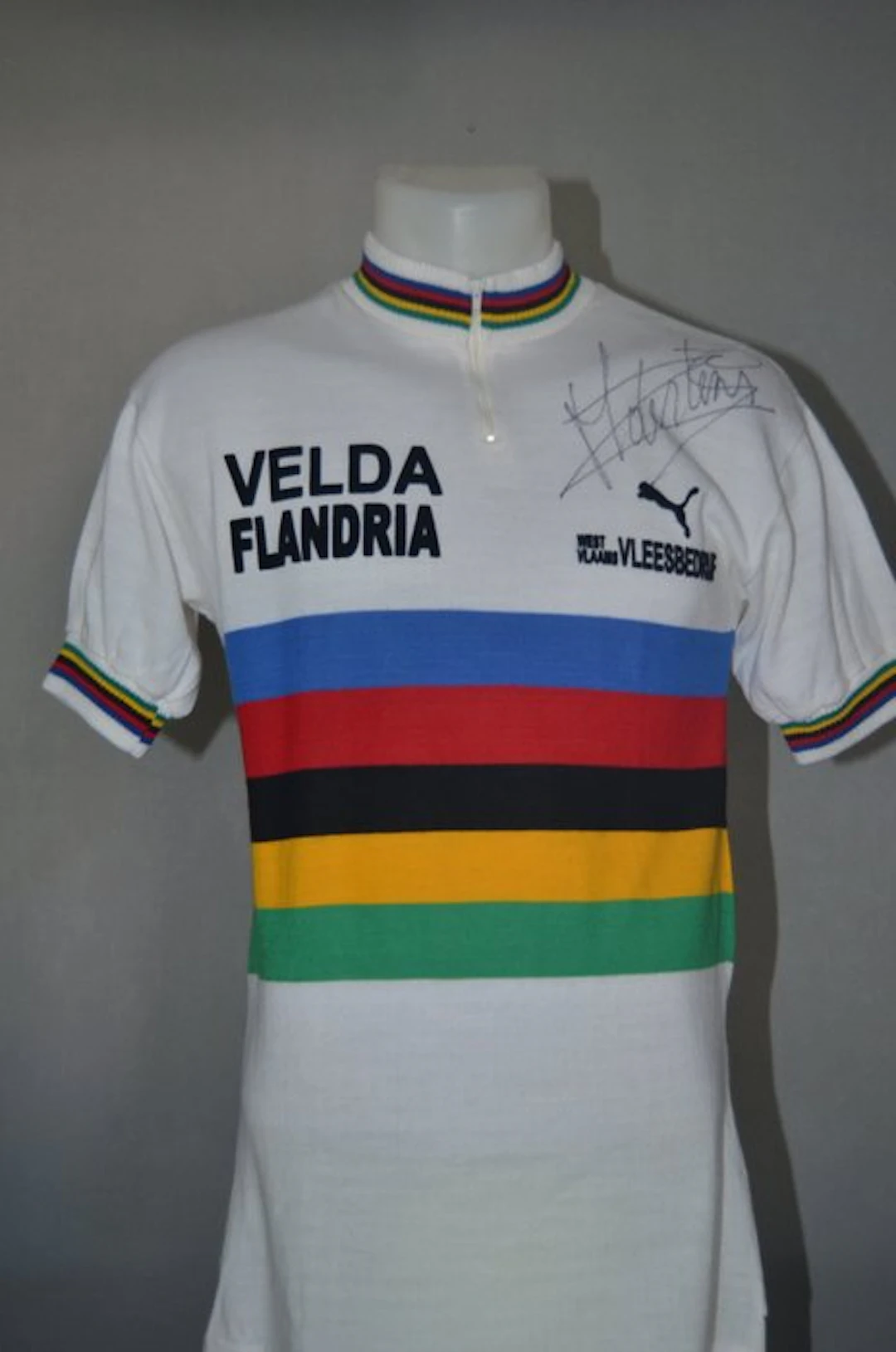 Velda Flandria - Wereldkampioen - Freddy Maertens - 1976 - Cycling jersey