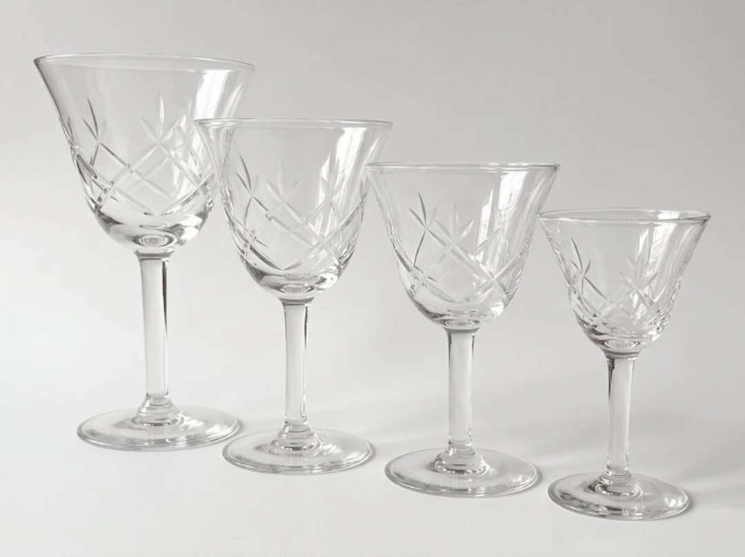 Drinking service (29) - Crystal - 29-d. crystal glasses