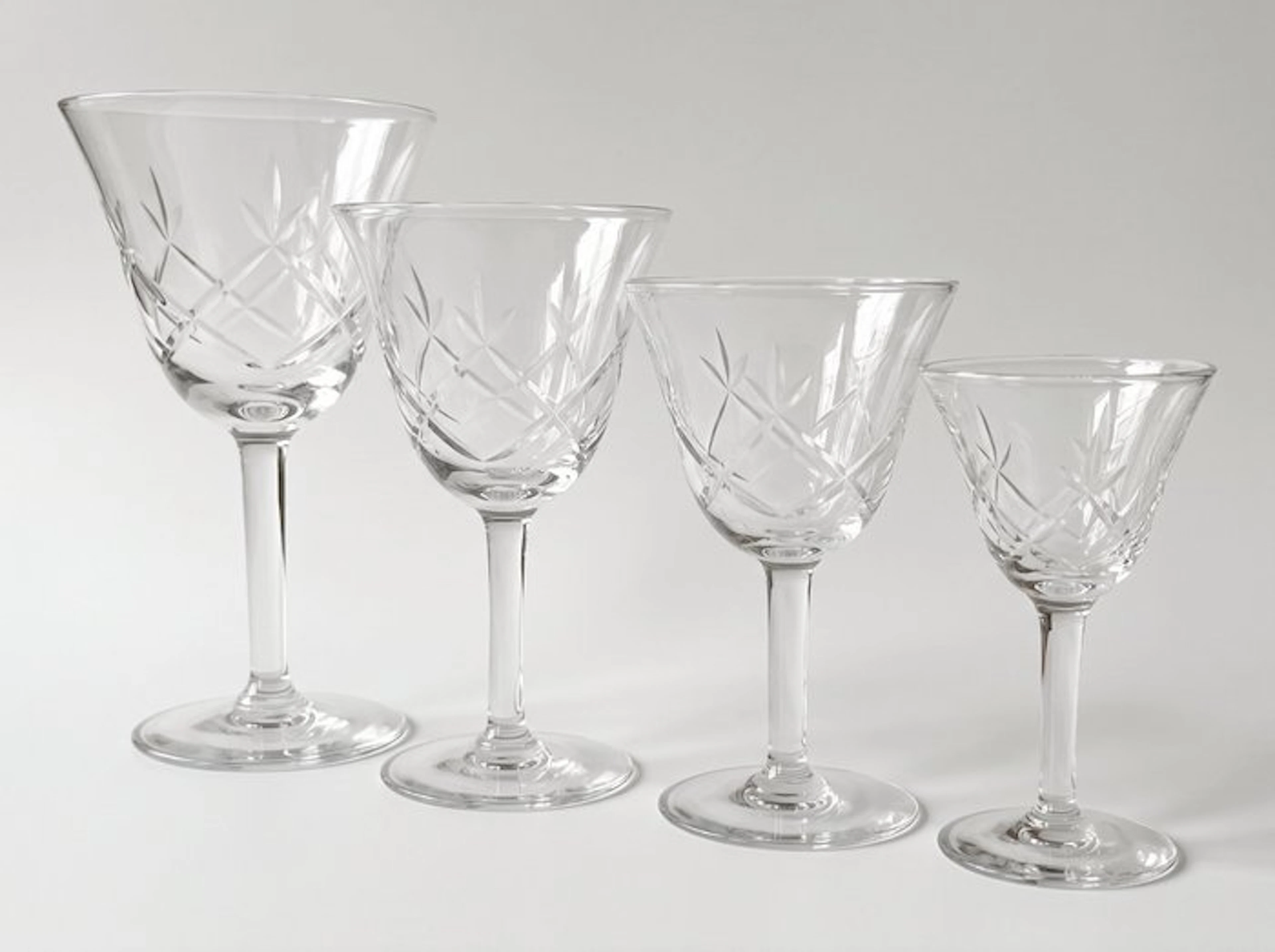 Drinking service (29) - Crystal - 29-d. crystal glasses