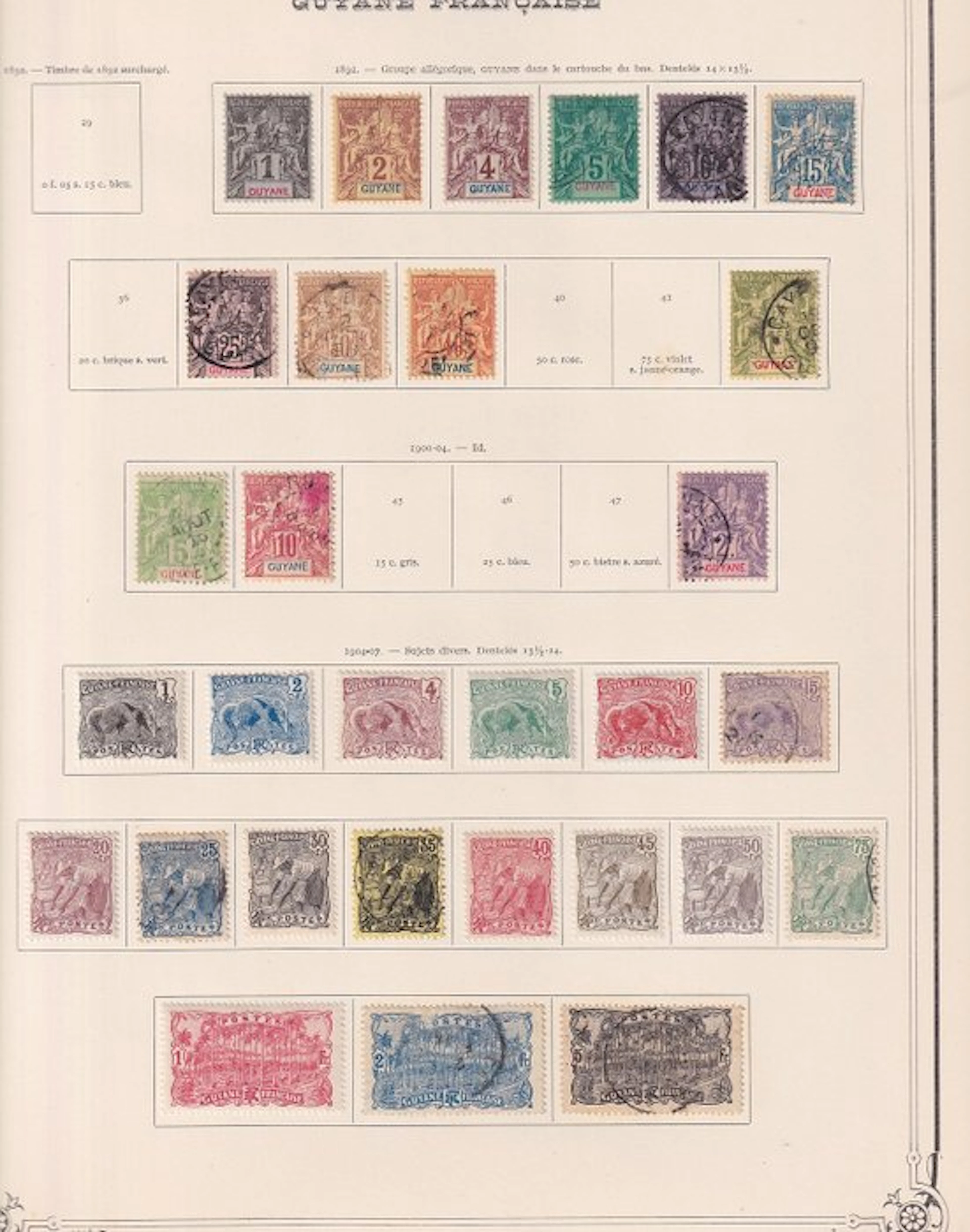 French Guiana - Collection de timbres
