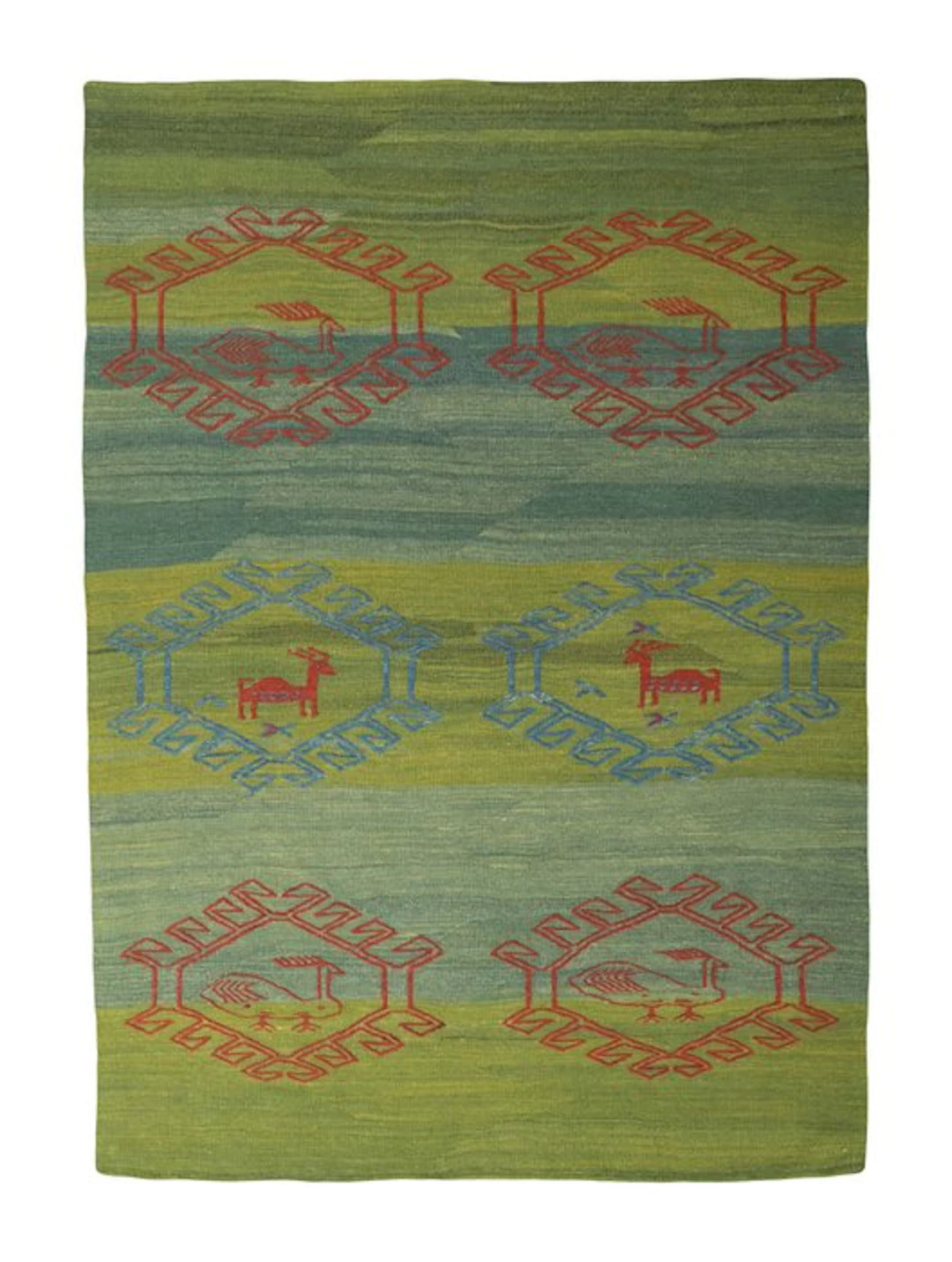 Handwoven Designer Kilim - Afghan Weave - Kelim - 247 cm - 175 cm