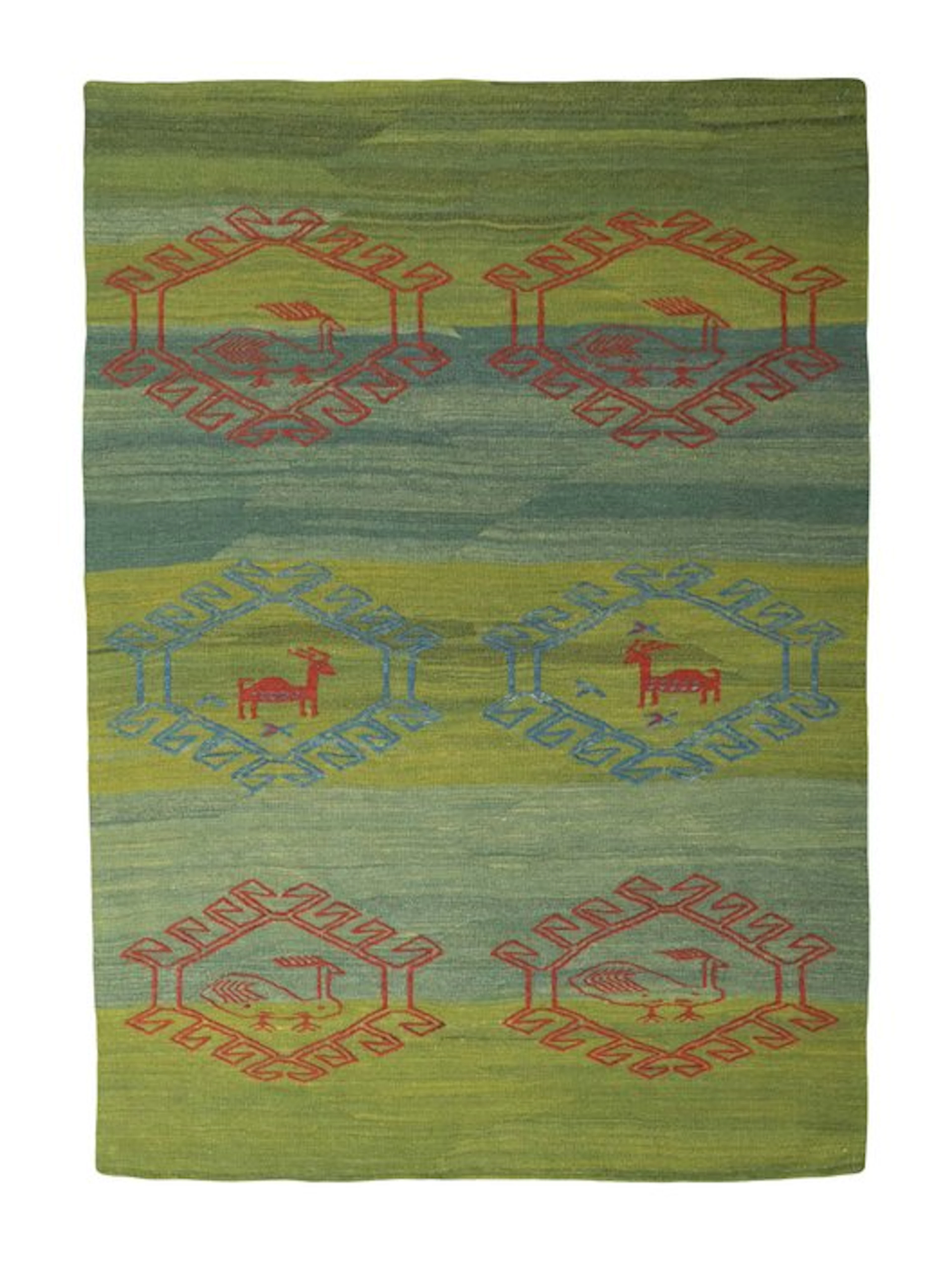 Handwoven Designer Kilim - Afghan Weave - Kelim - 247 cm - 175 cm