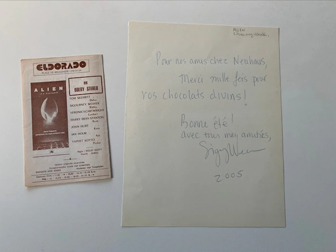 Sigourney Weaver - Nice autographed letter signed - 2005