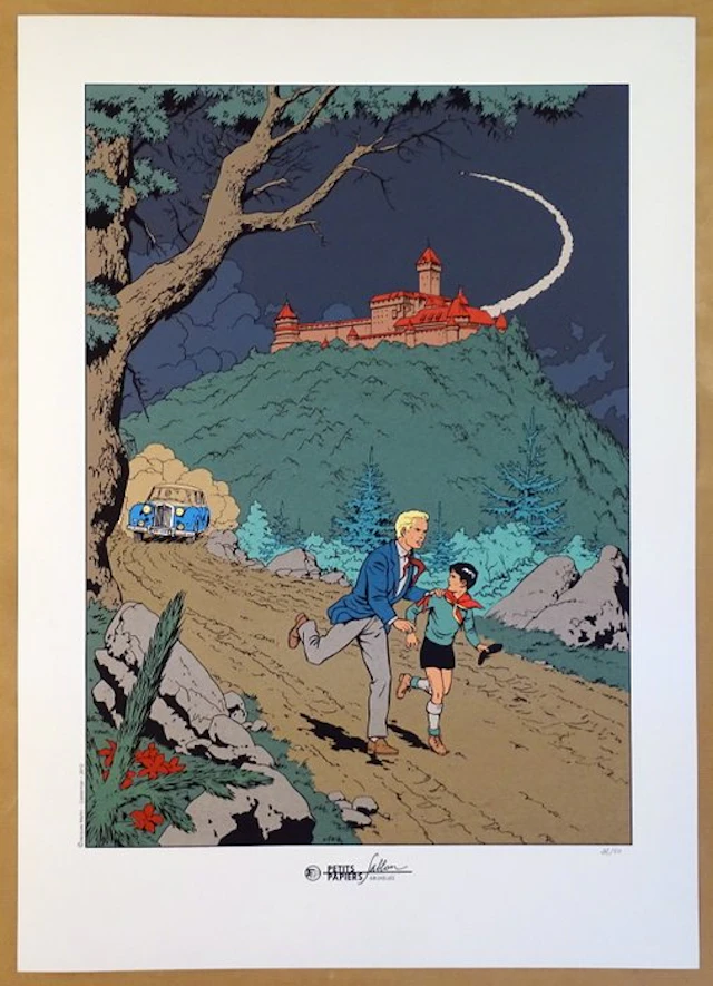 Martin, Jacques - 1 Silkscreen - Lefranc - Petits Papiers...