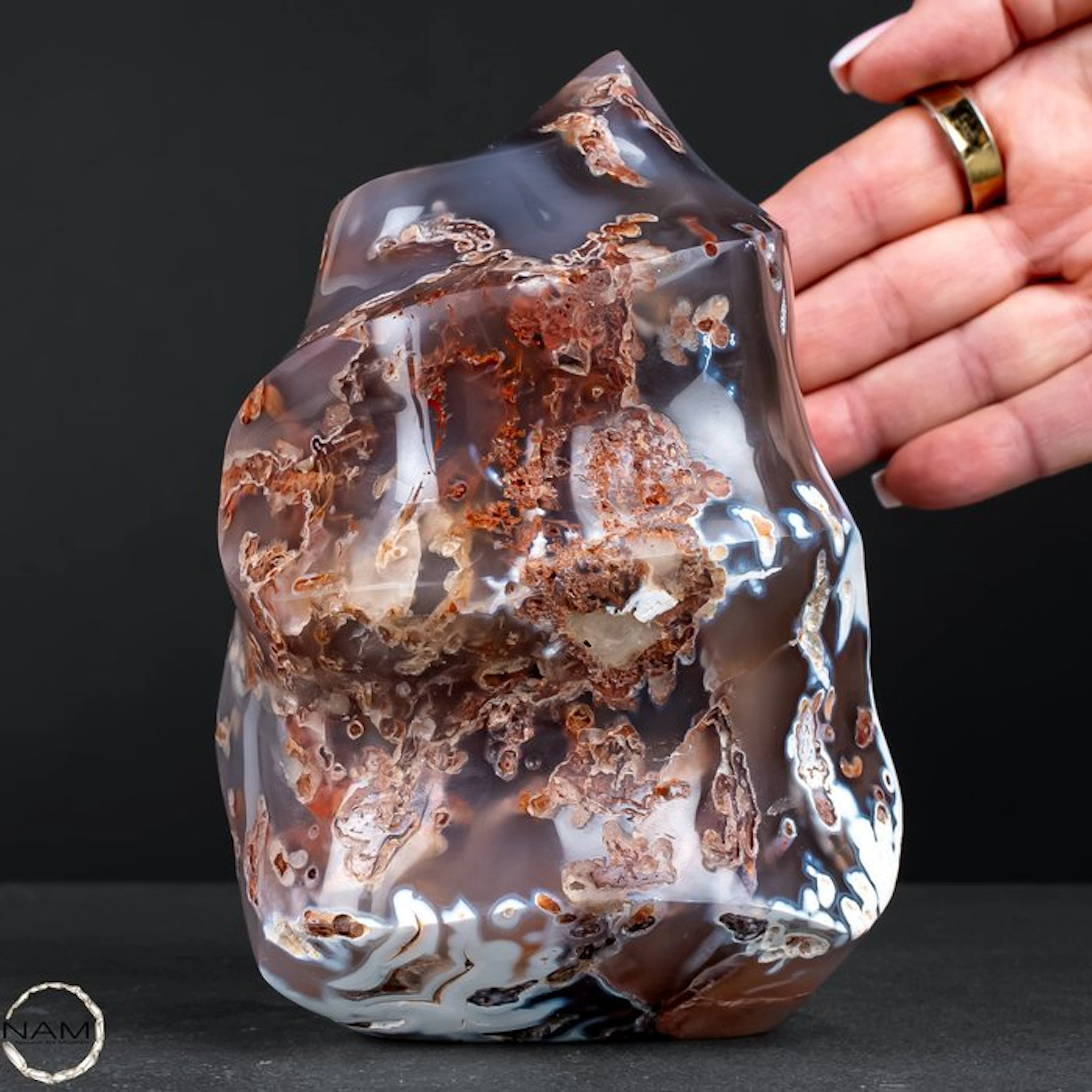 Natural orca flame from Madagascar – Powerful elegance in stone- 1784.31 g
